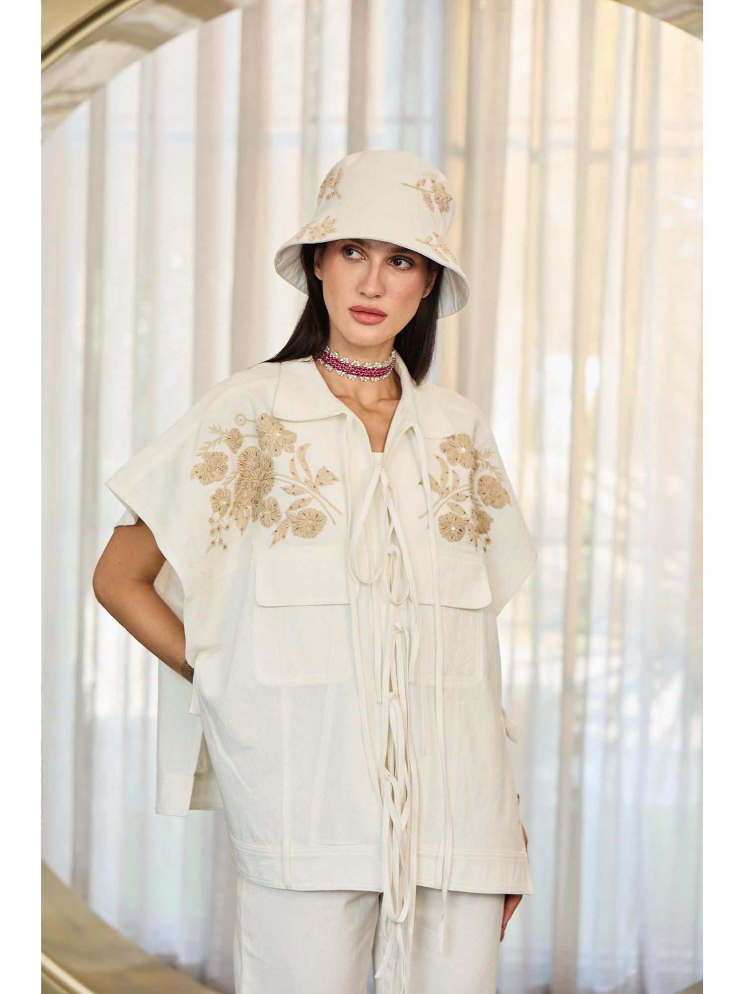Lestor White Denim Top with Pant