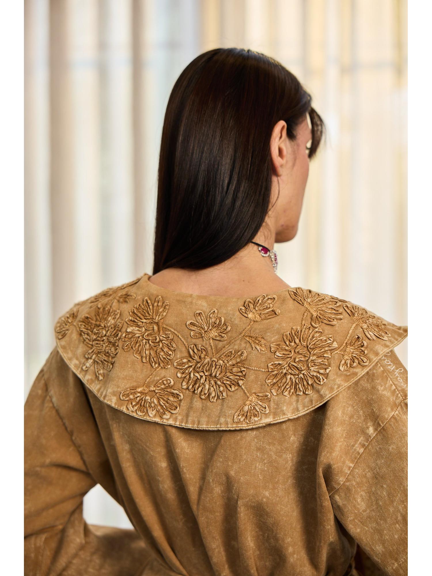 Maury Brown Top with Pant