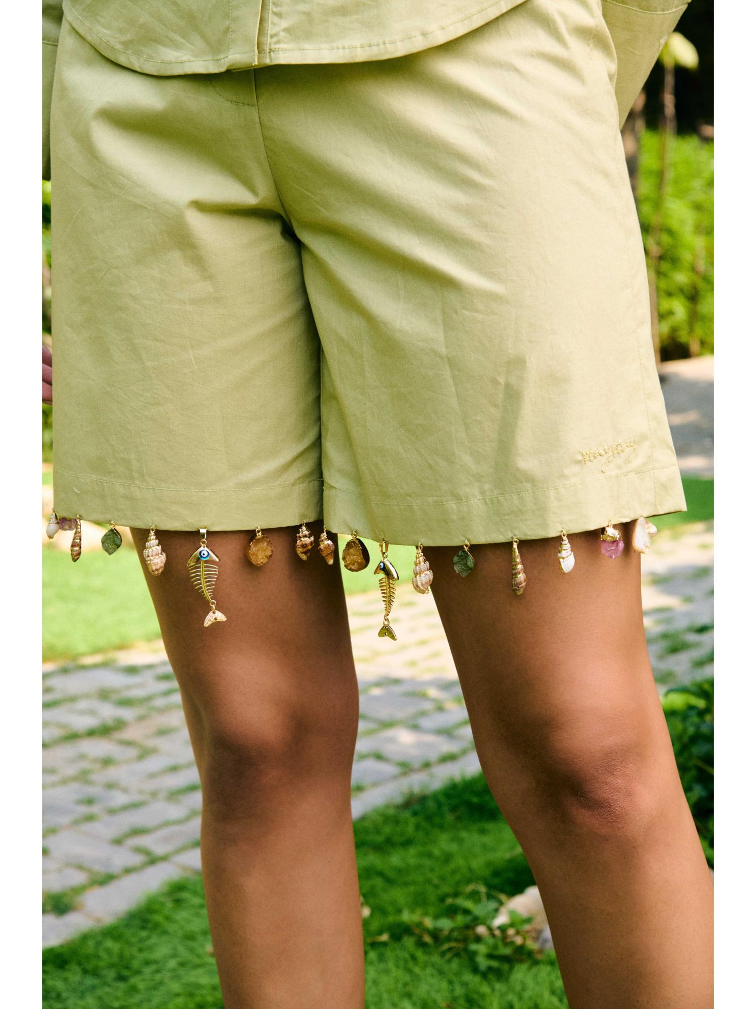 Sade Green Pure Cotton Top with Pant