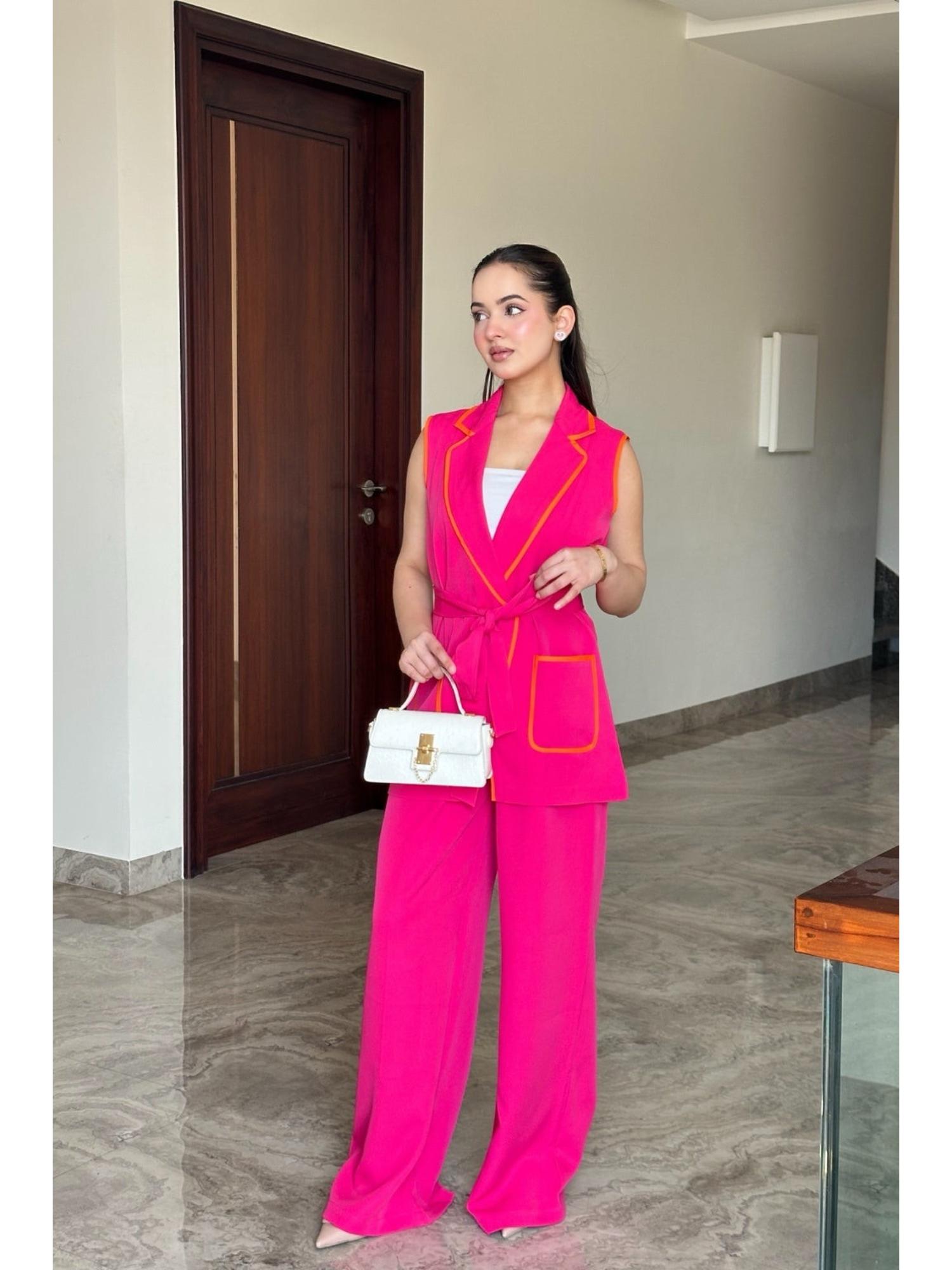 Pink Zina Blazer and Pant