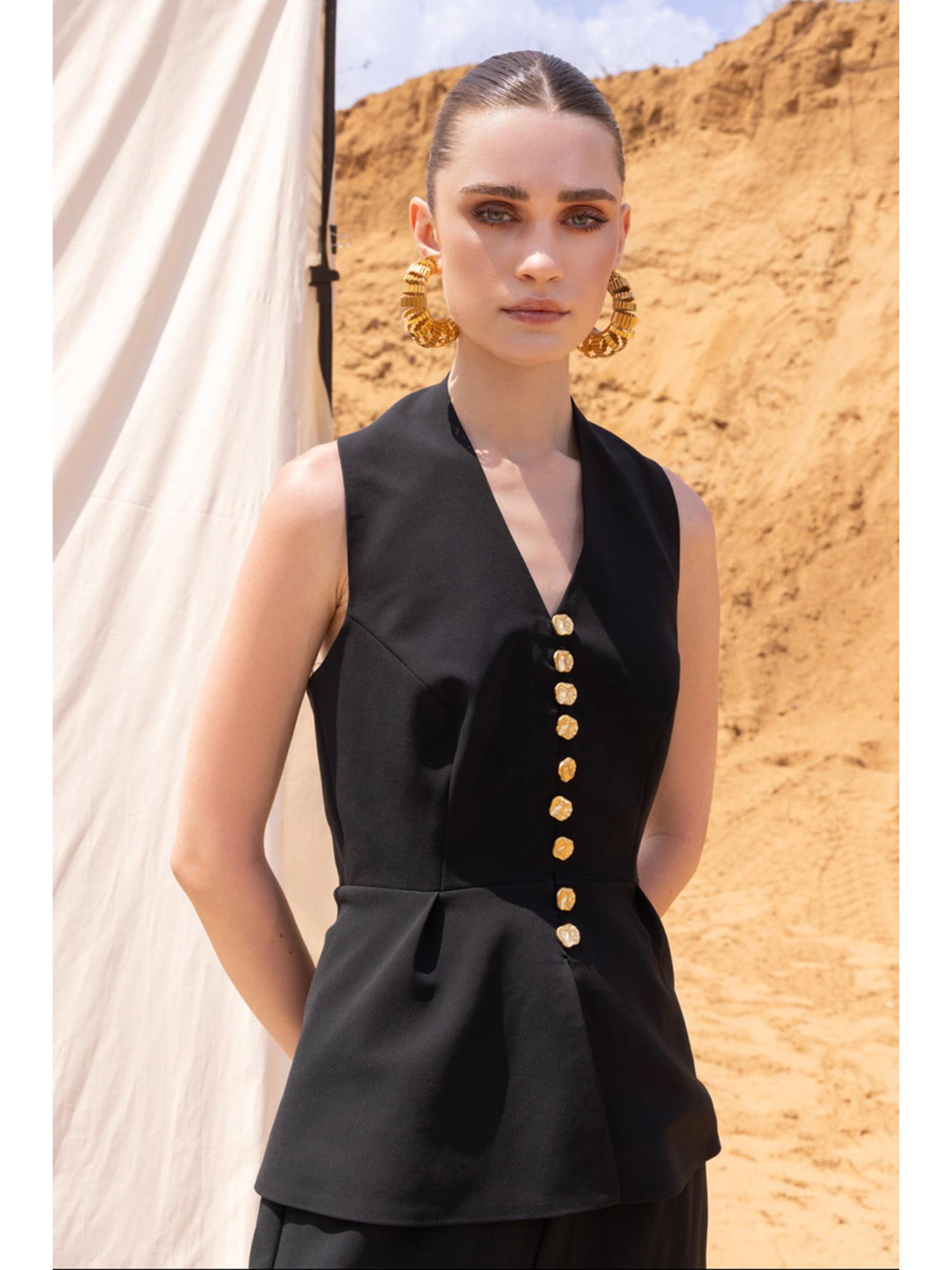Ember Black Waistcoat and Pant