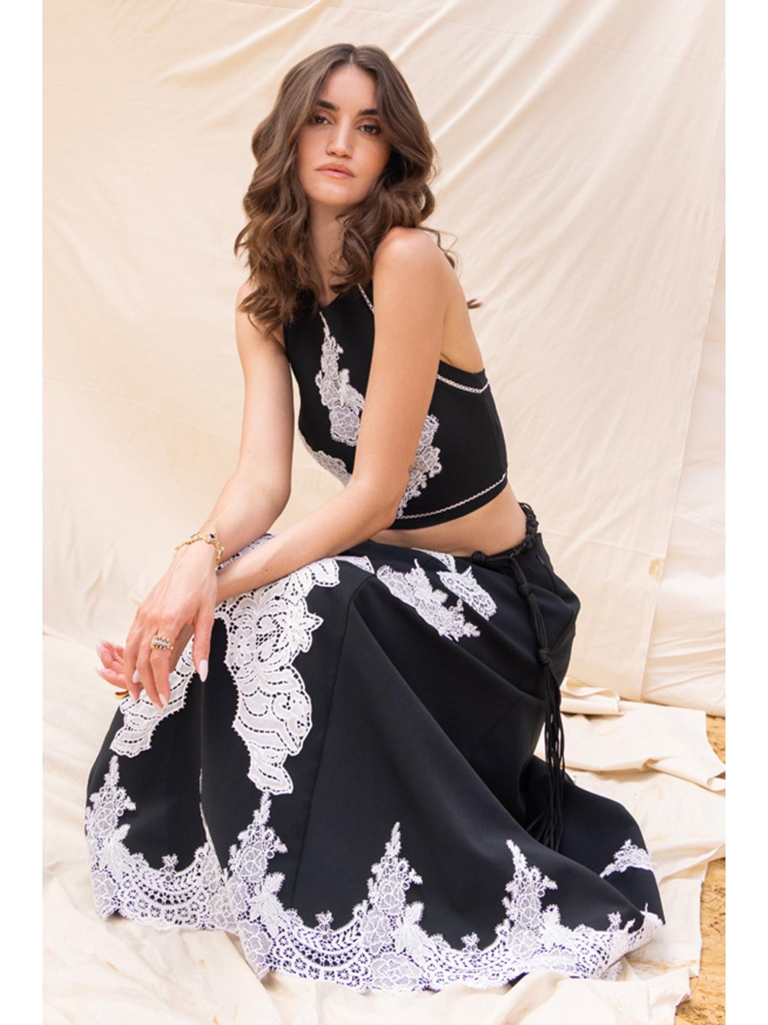Raven Black Top and Pant
