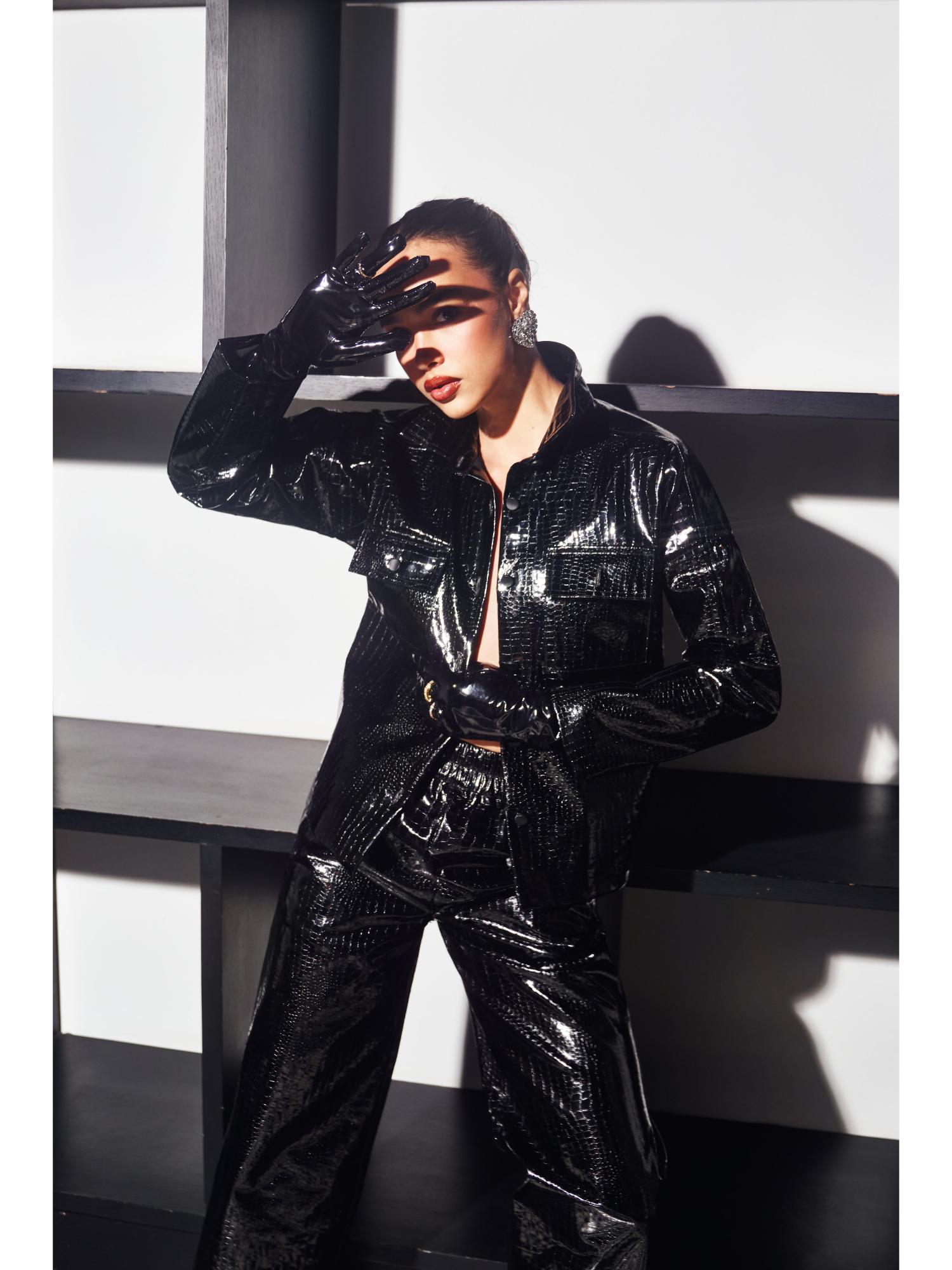 Elodie Black Shirt with Pant