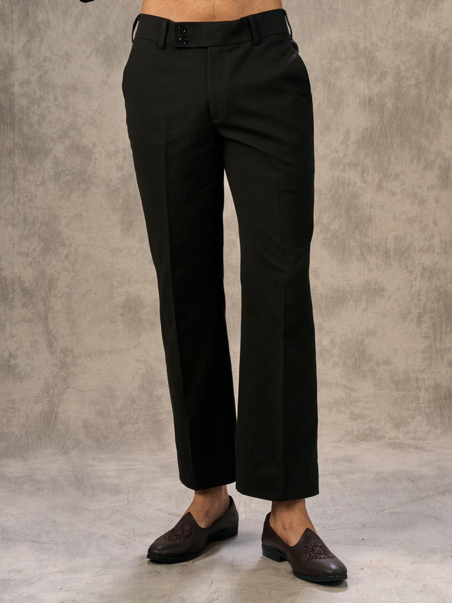 Lustrous Black Kurta with Trouser and Jacket