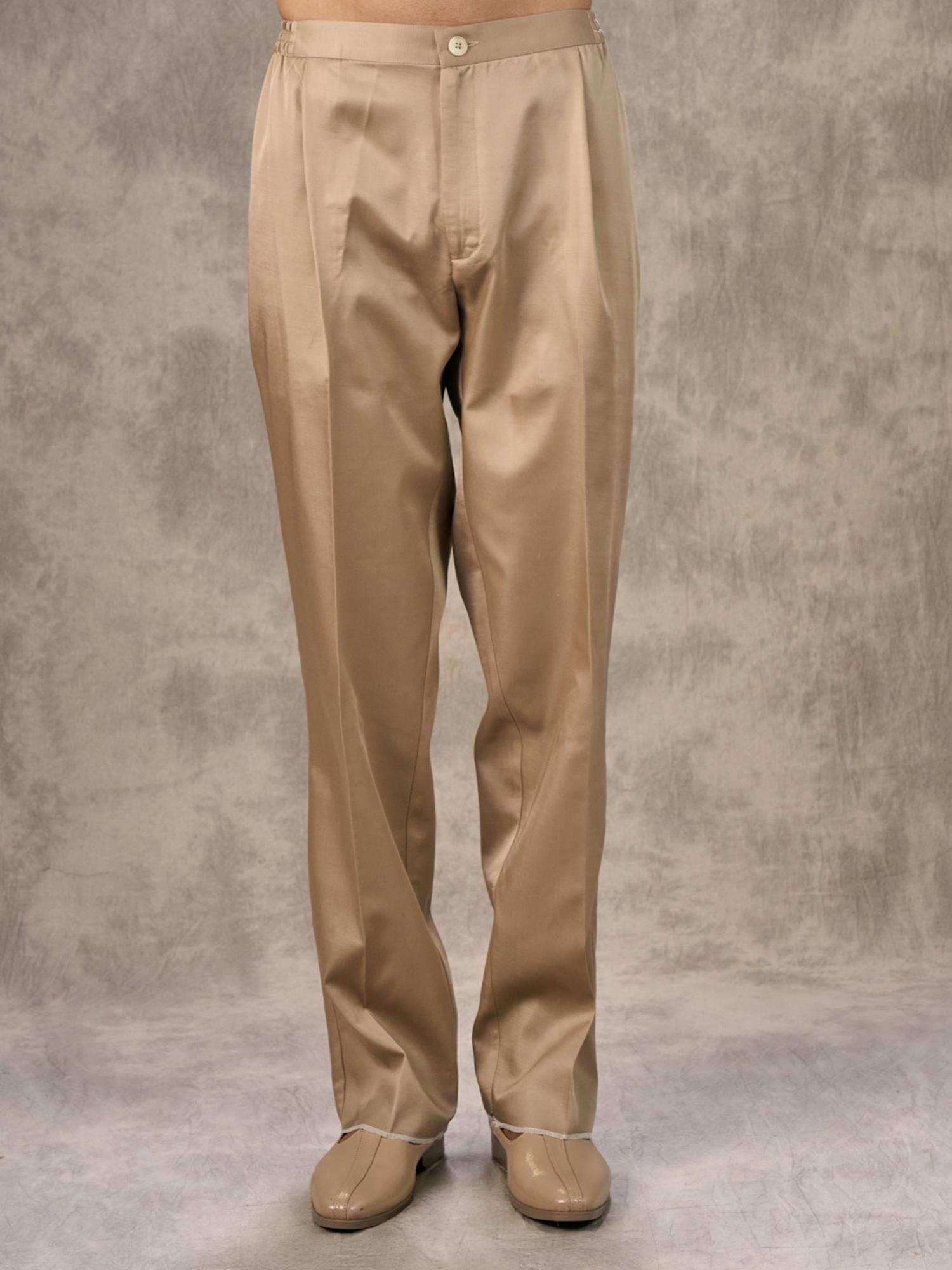 Walnut Toned Kurta with Trouser and Jacket