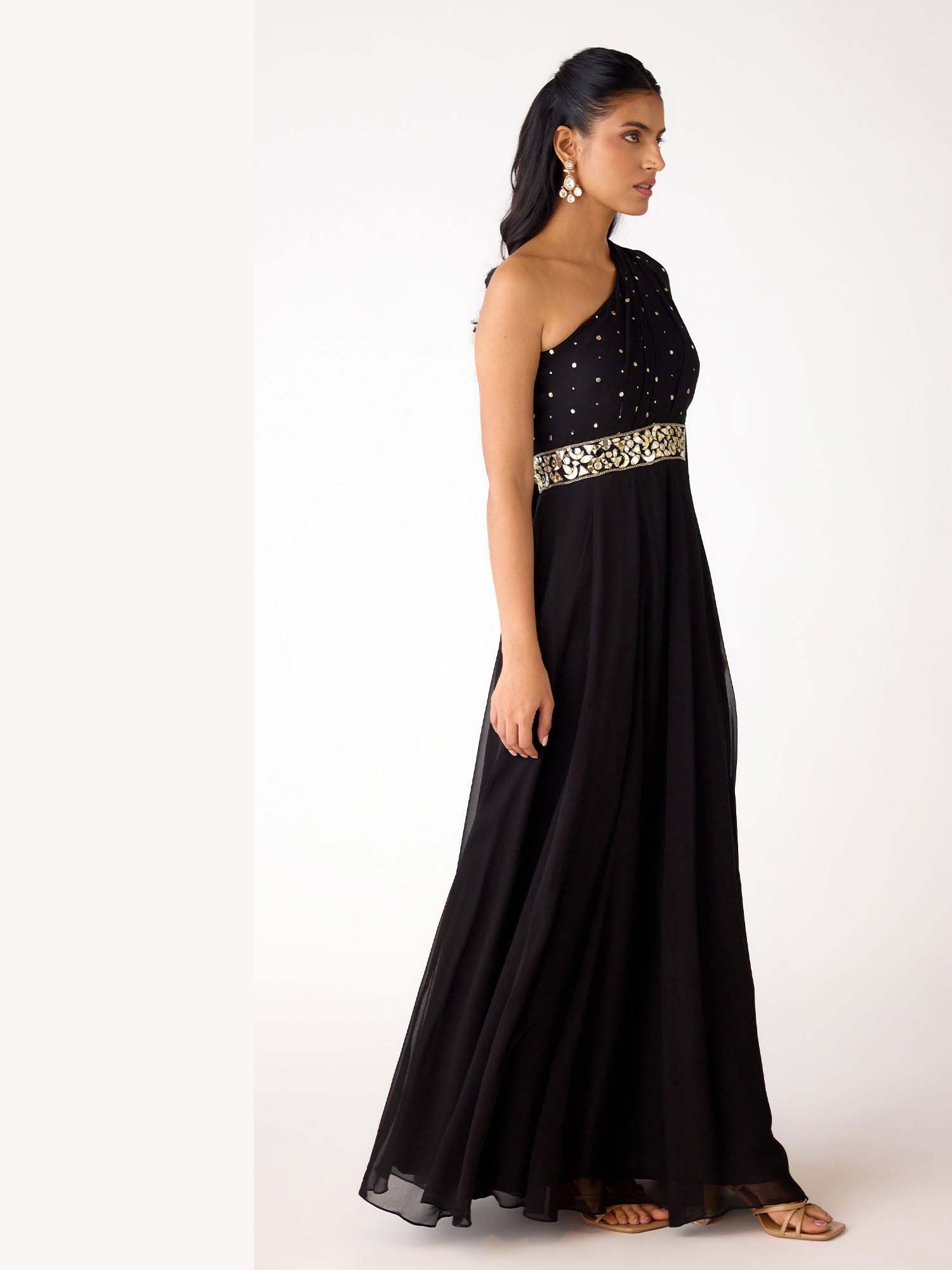 Mukaish Black Jumpsuit