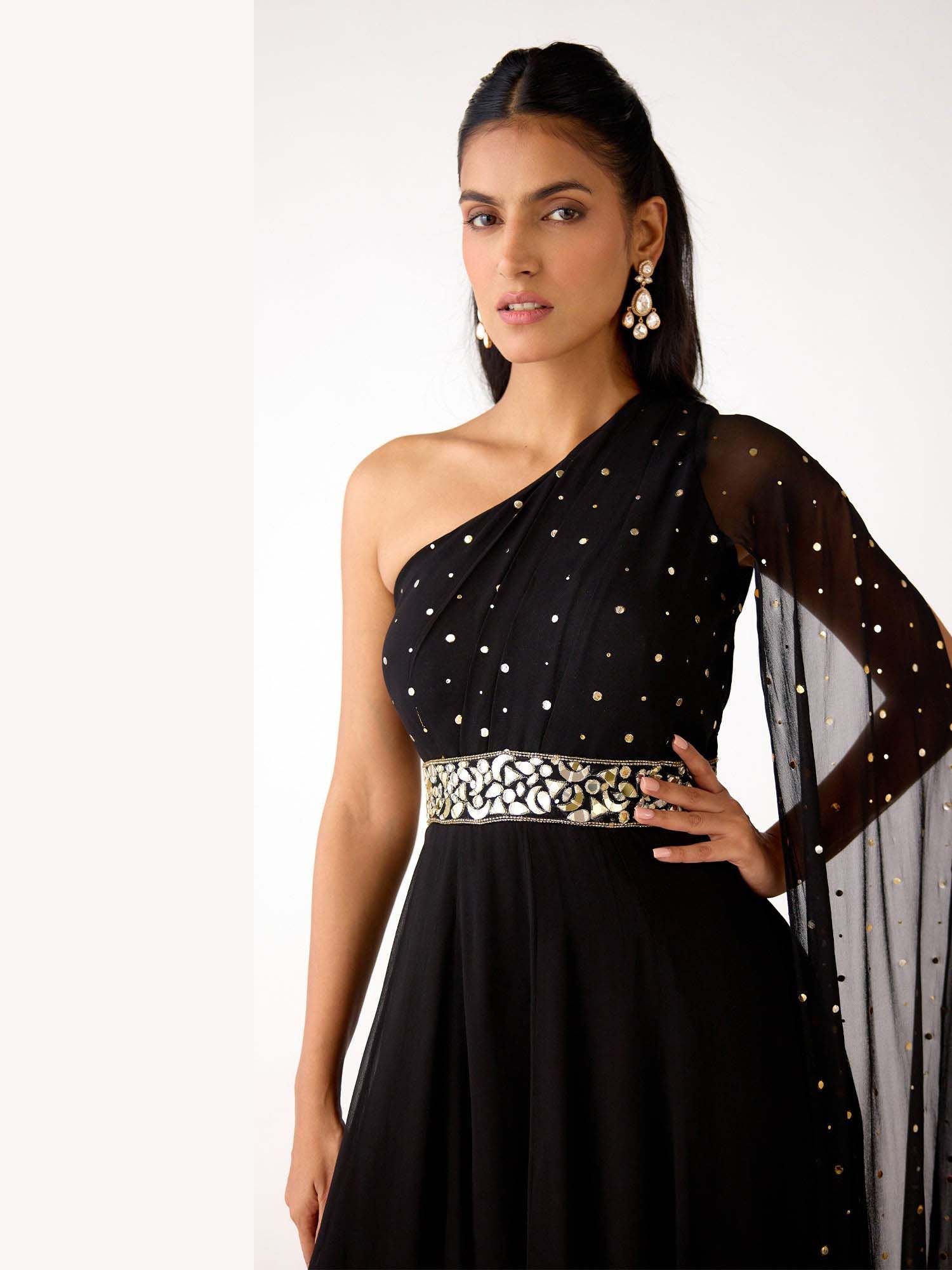 Mukaish Black Jumpsuit