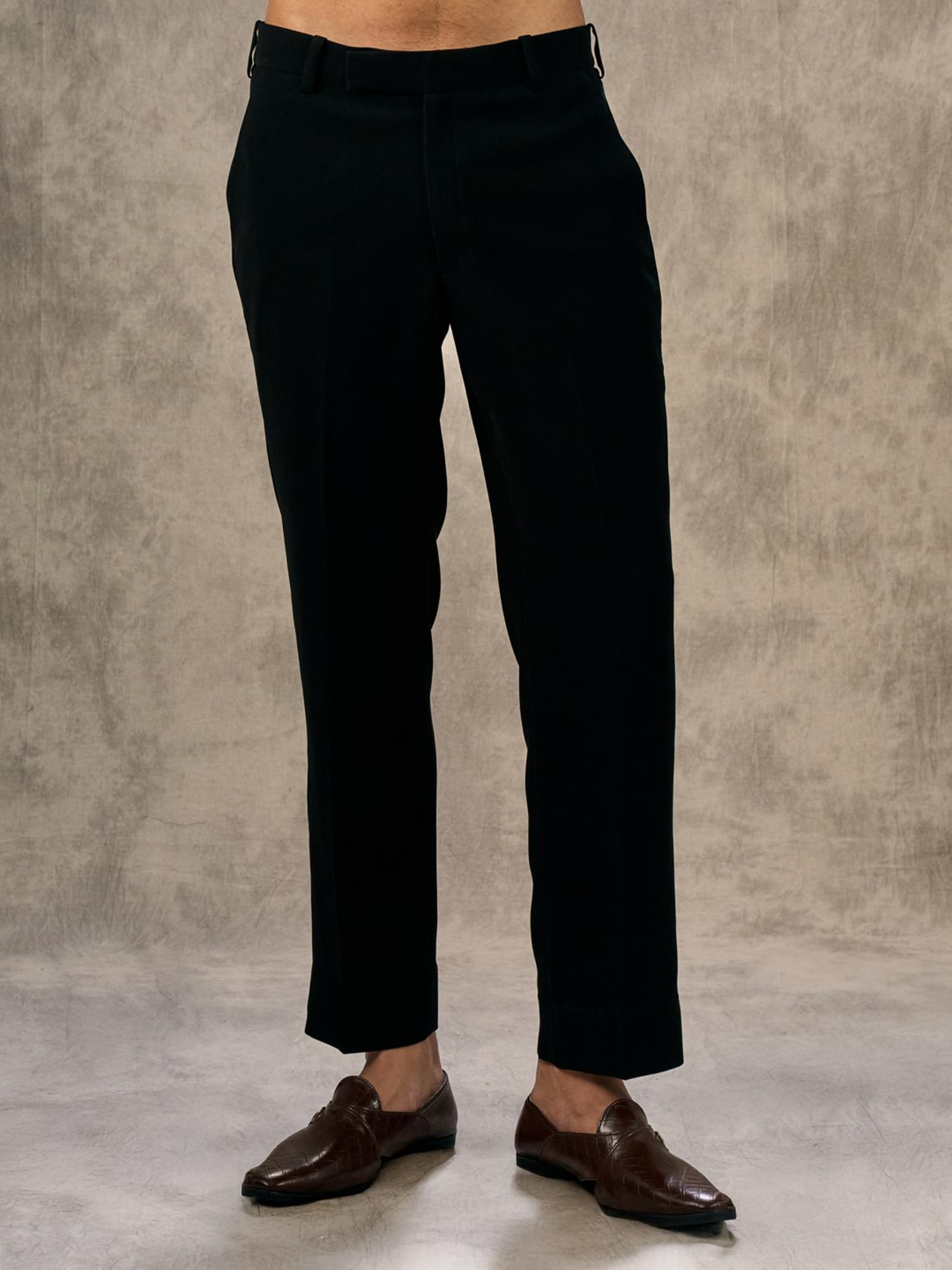 Black Enigmatic Ensemble Kurta with Trouser and Jacket