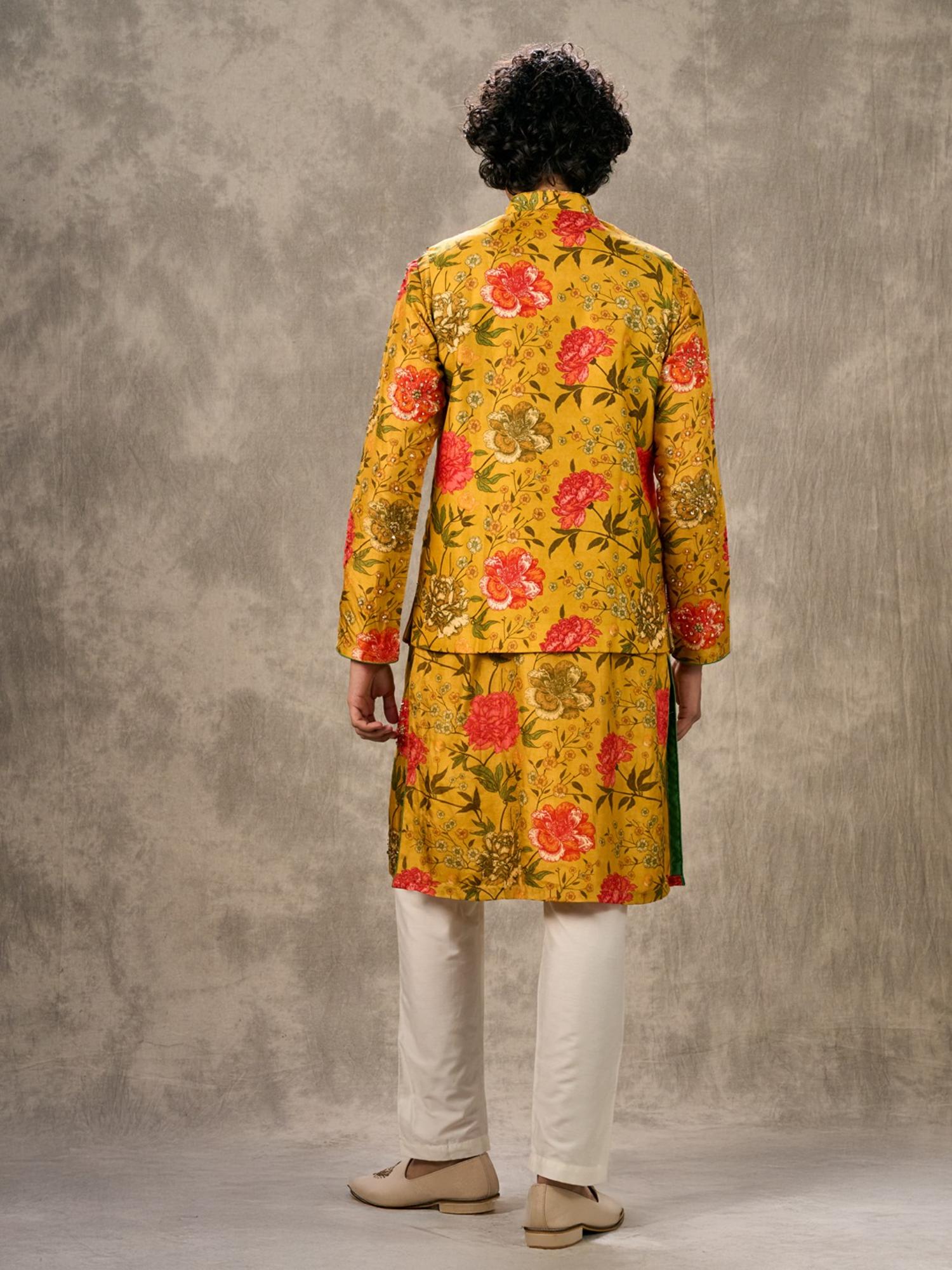 Sunshine Elegance Kurta with Trouser and Jacket