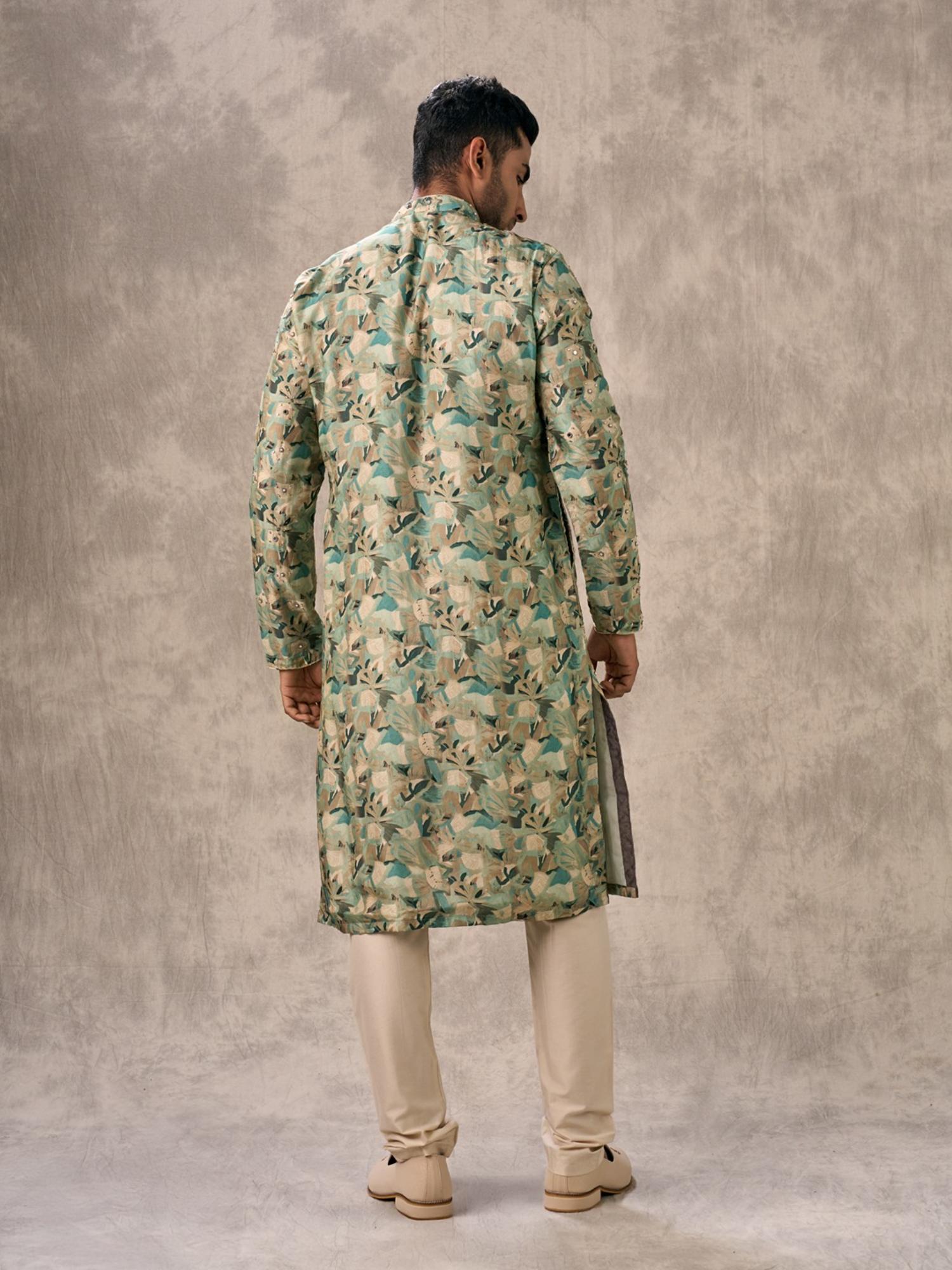 Lush Mid Green Kurta with Churidar