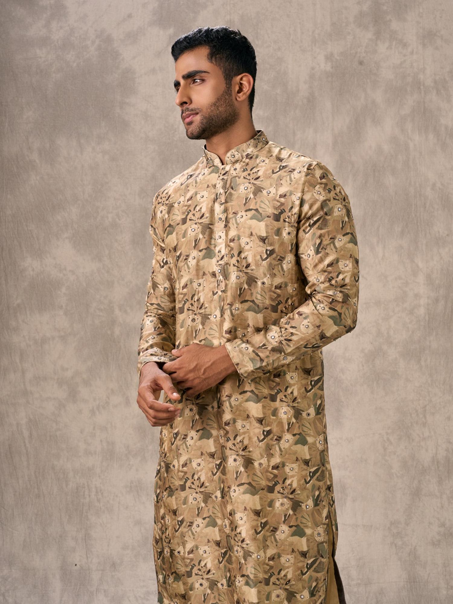 Beige Magic Kurta with Churidar