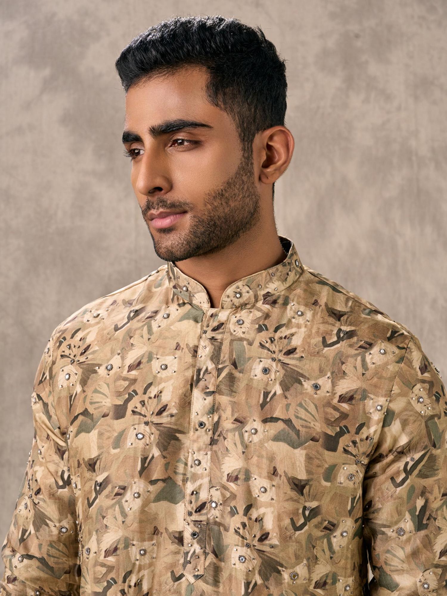 Beige Magic Kurta with Churidar