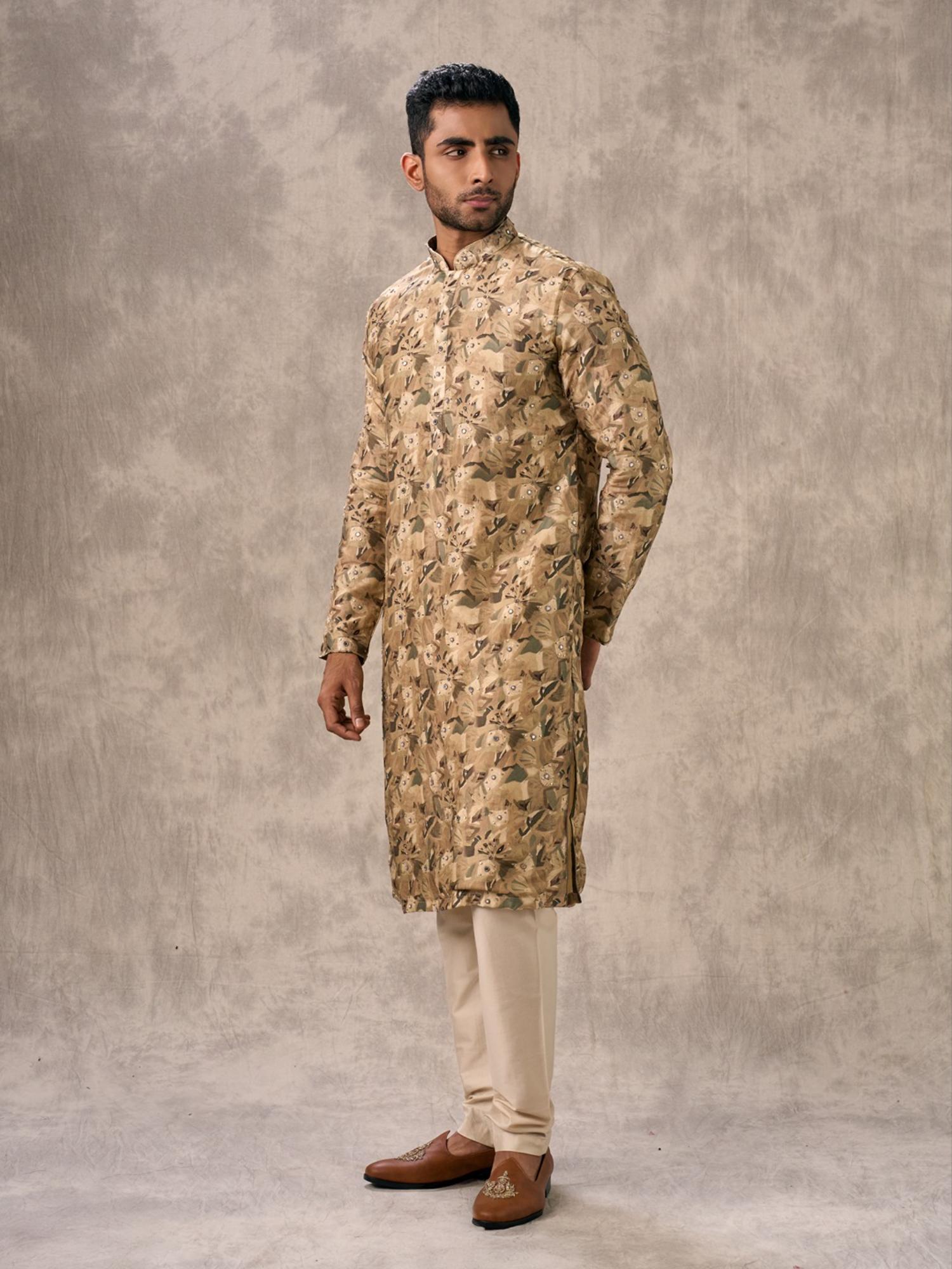 Beige Magic Kurta with Churidar