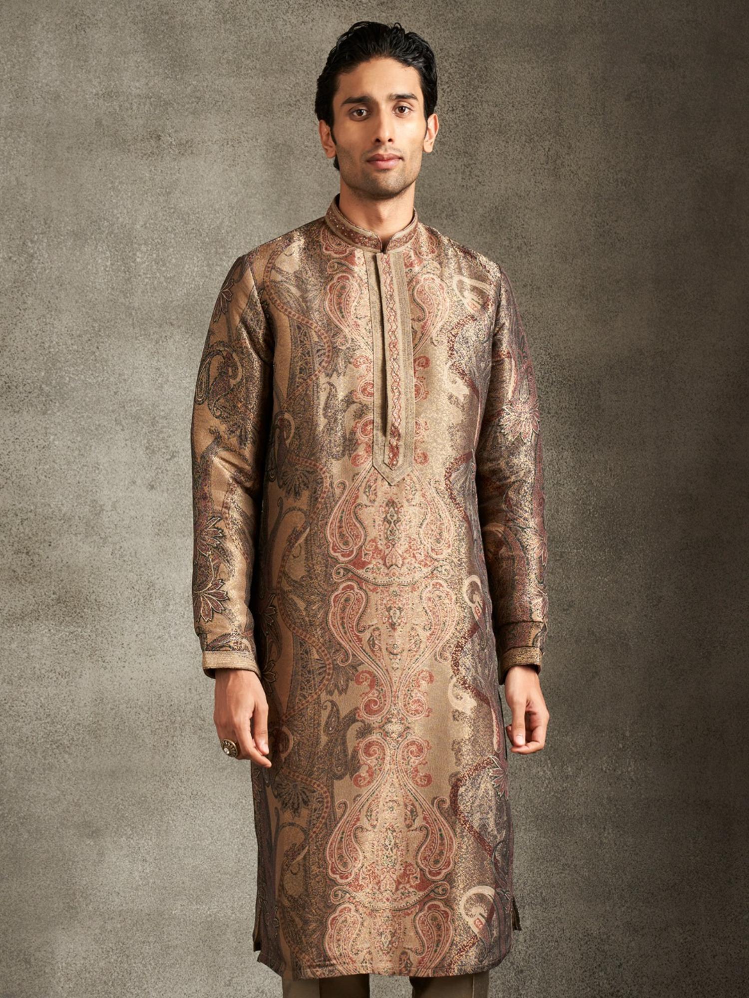 Brown Elegance Kurta with Pant