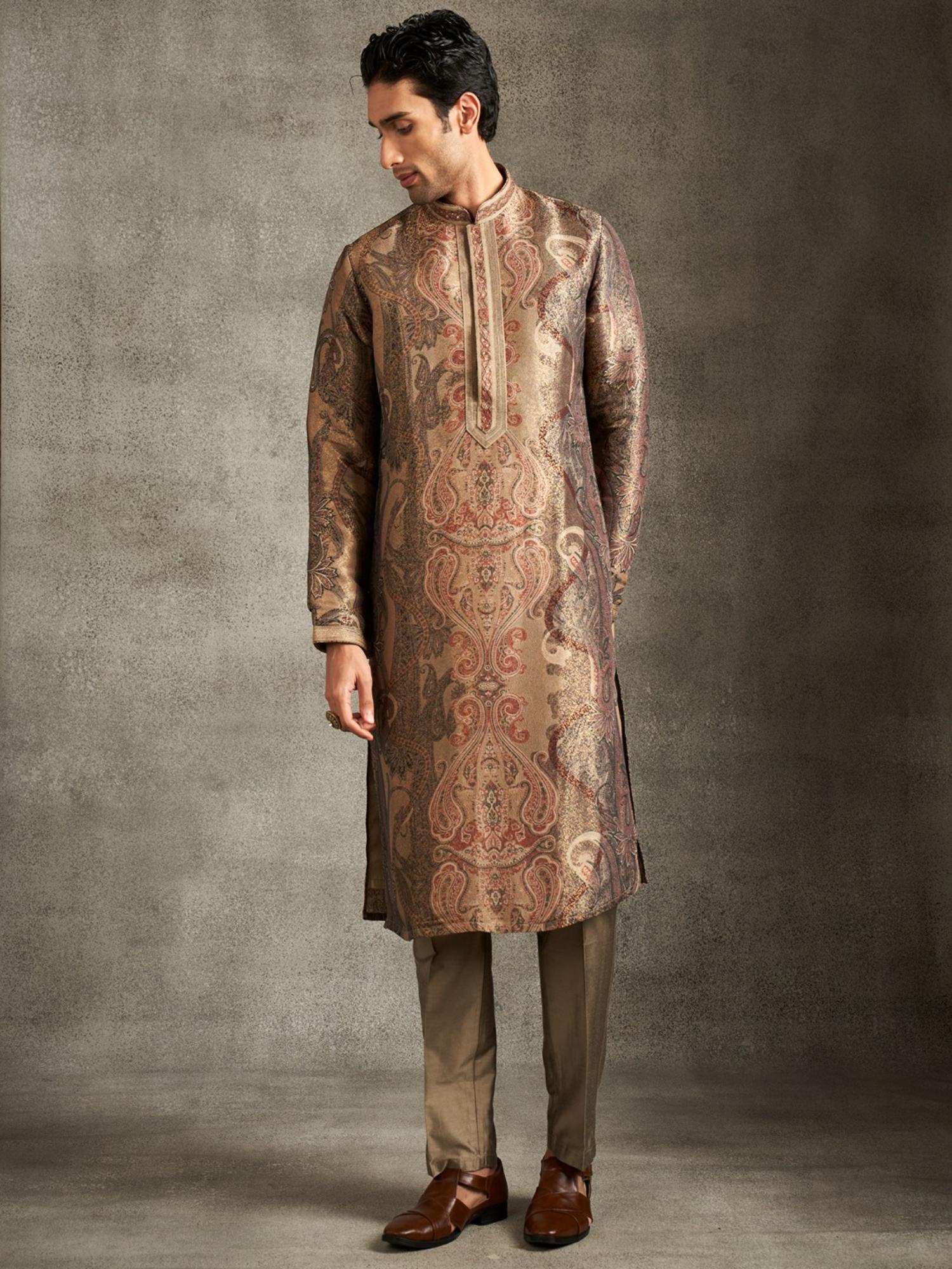 Brown Elegance Kurta with Pant