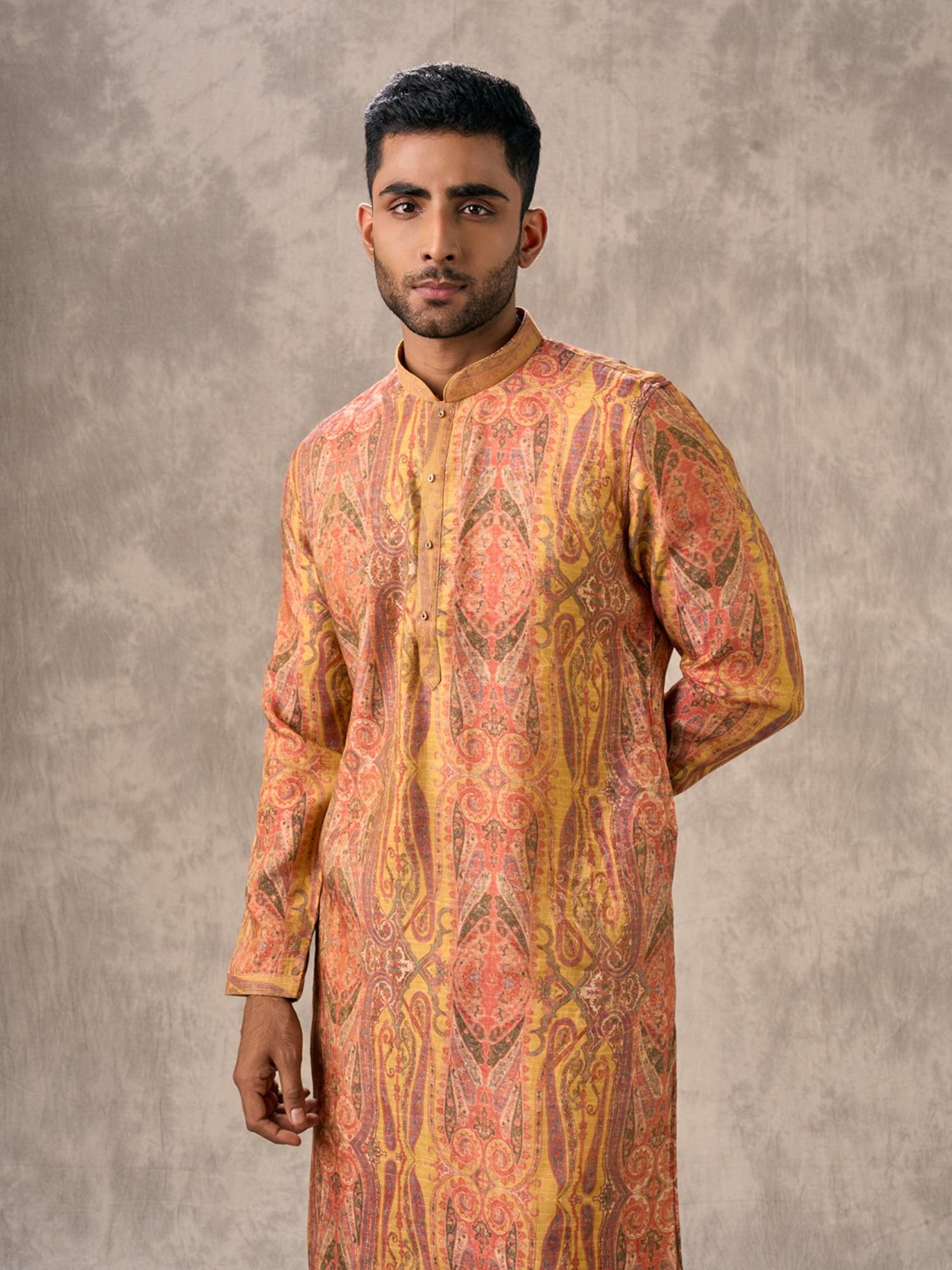 Radiant Mustard Kurta with Churidar