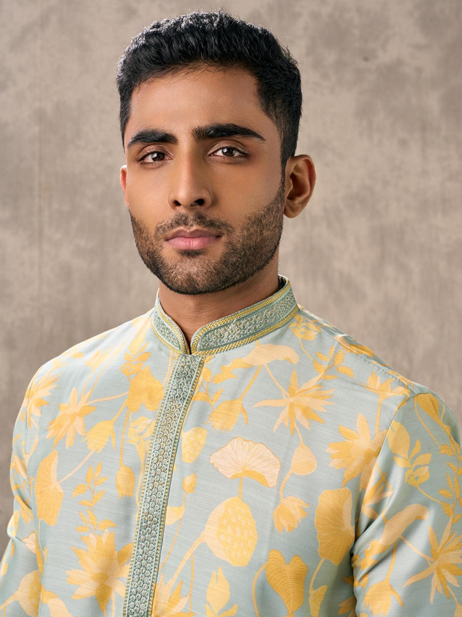 Emerald Gleam Kurta with Churidar