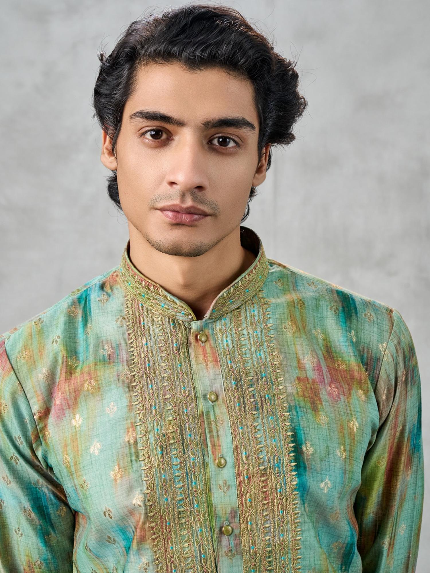 Emerald Green Elegance Kurta with Pant