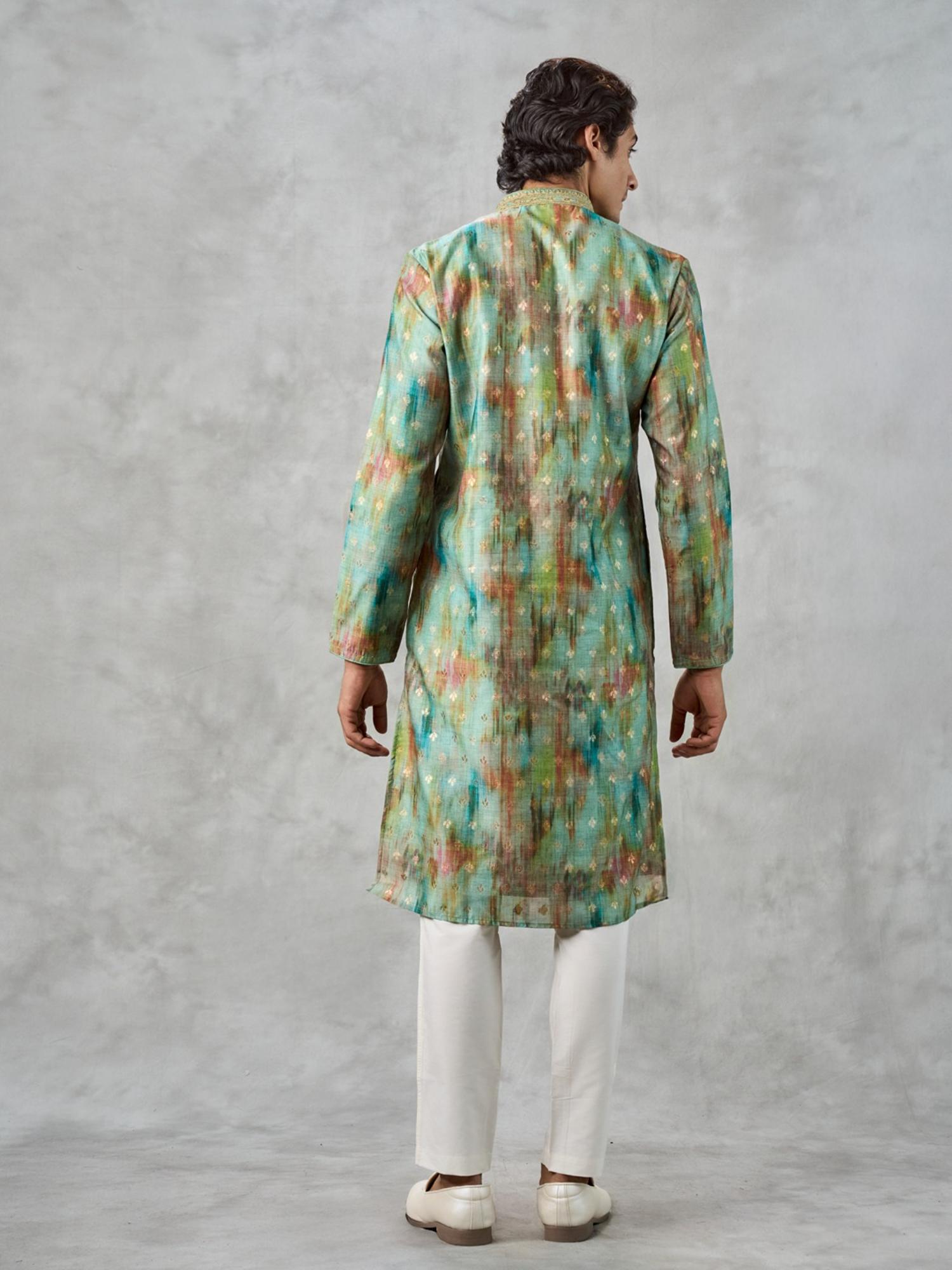 Emerald Green Elegance Kurta with Pant