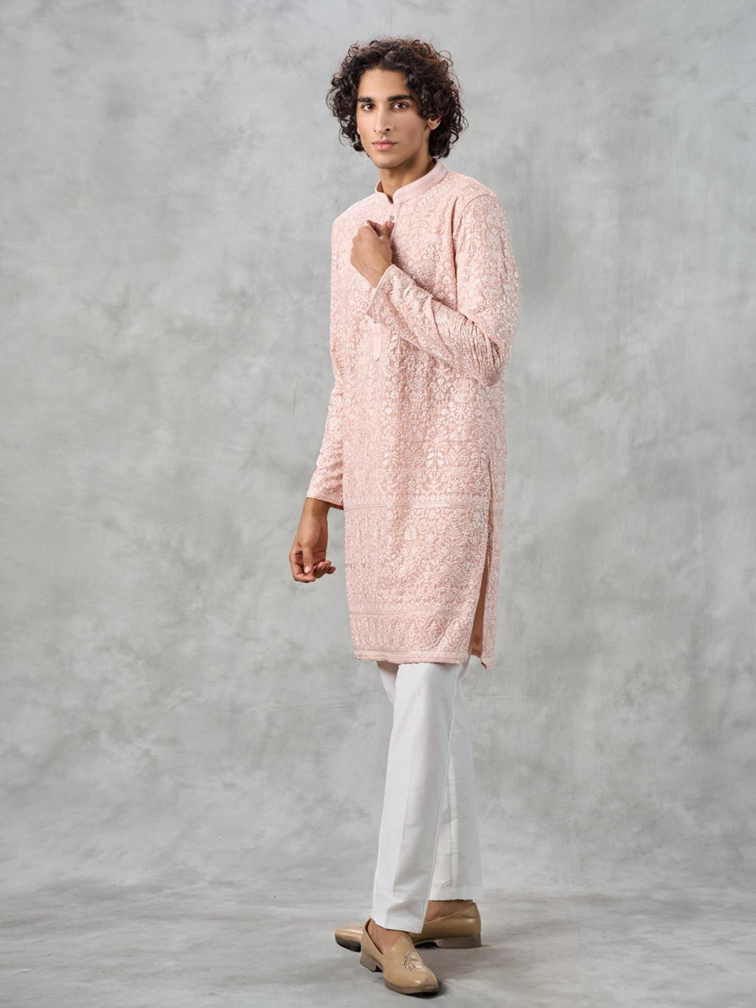 Peach Delight Kurta with Pant