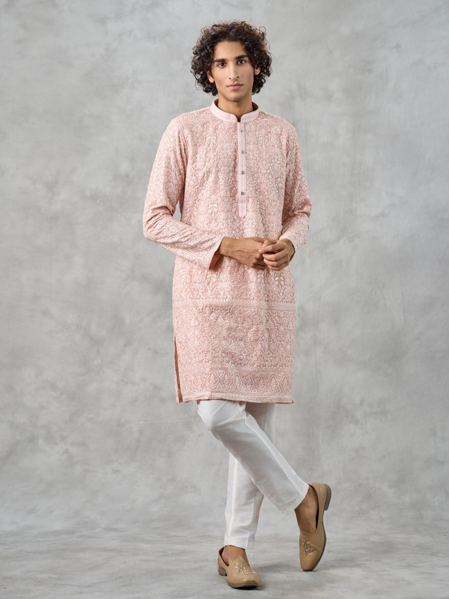 Peach Delight Kurta with Pant