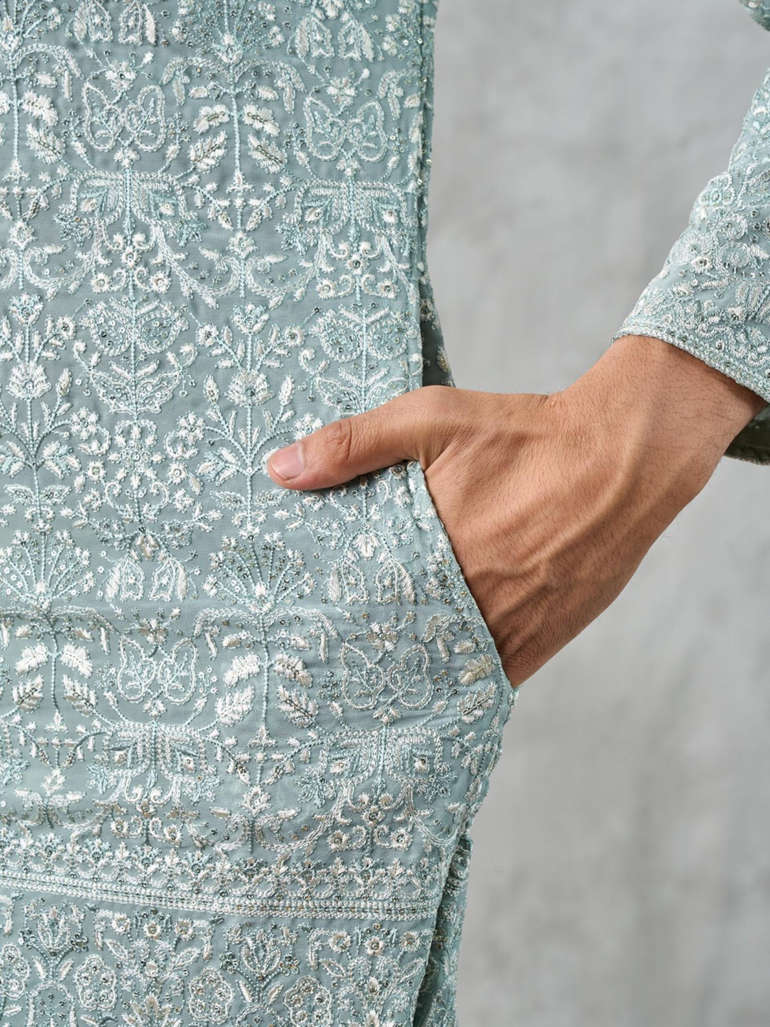 Midnight Sky Blue Kurta with Pant