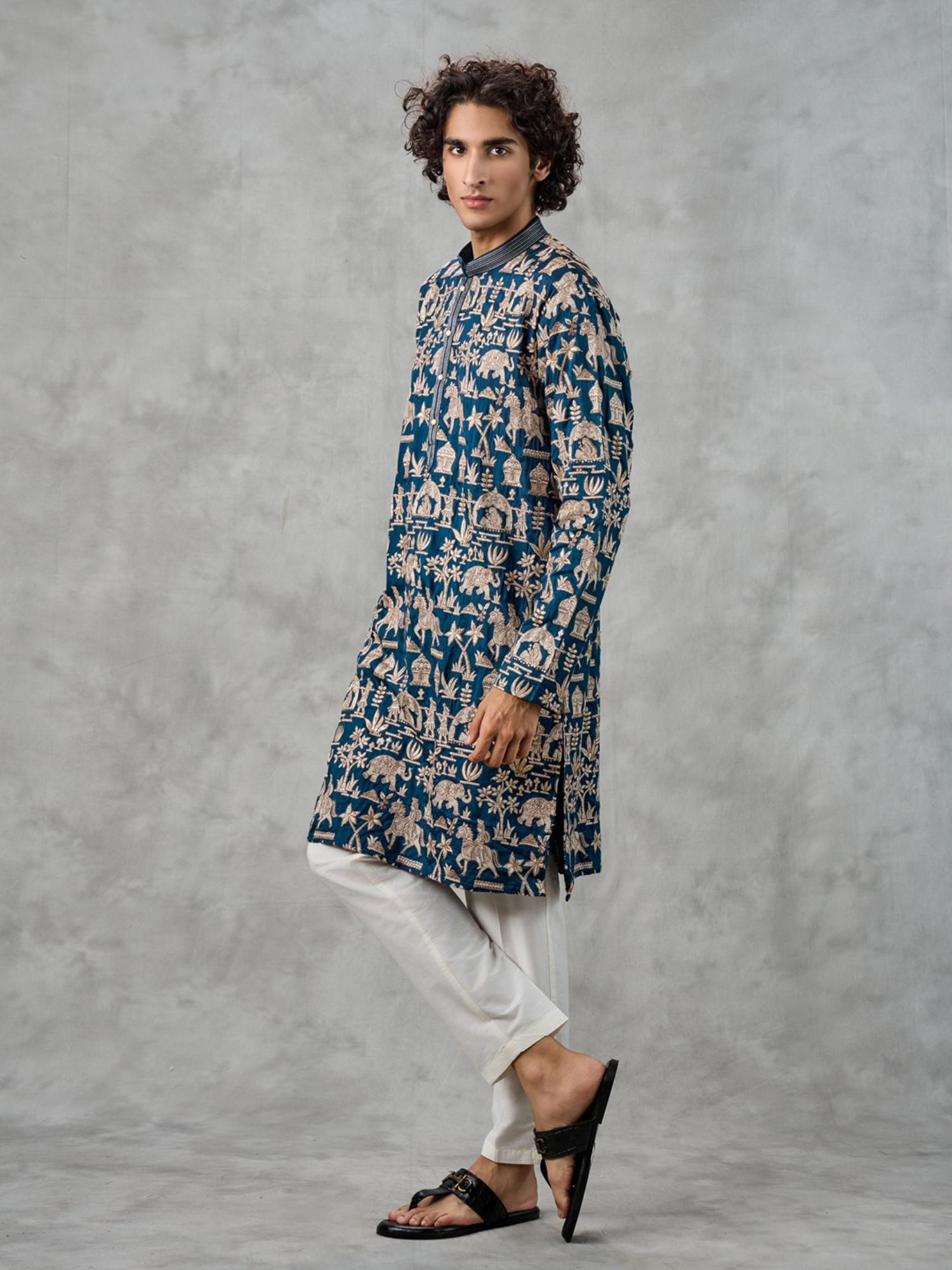 Magical Blue Kurta with Pant