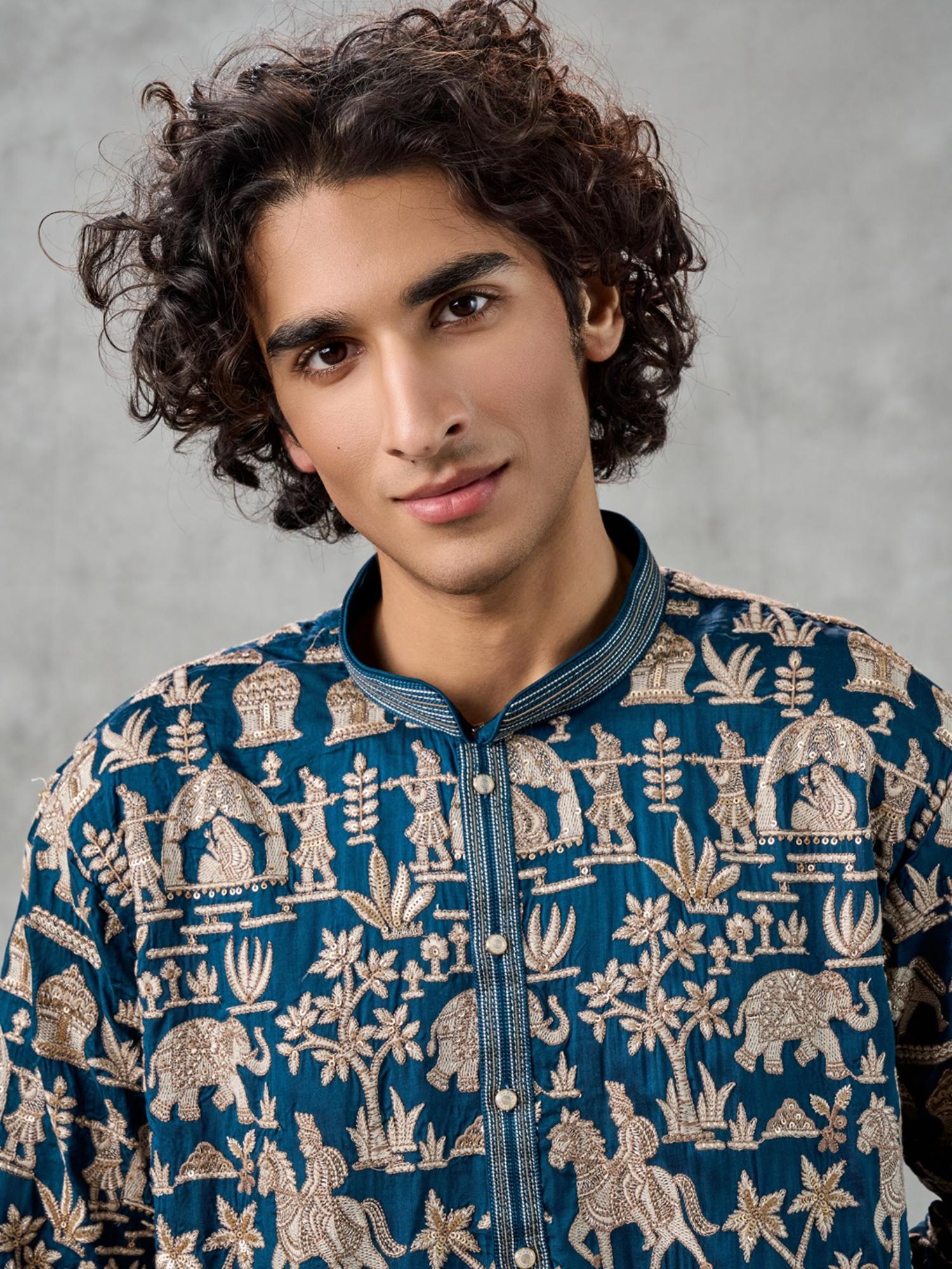 Magical Blue Kurta with Pant
