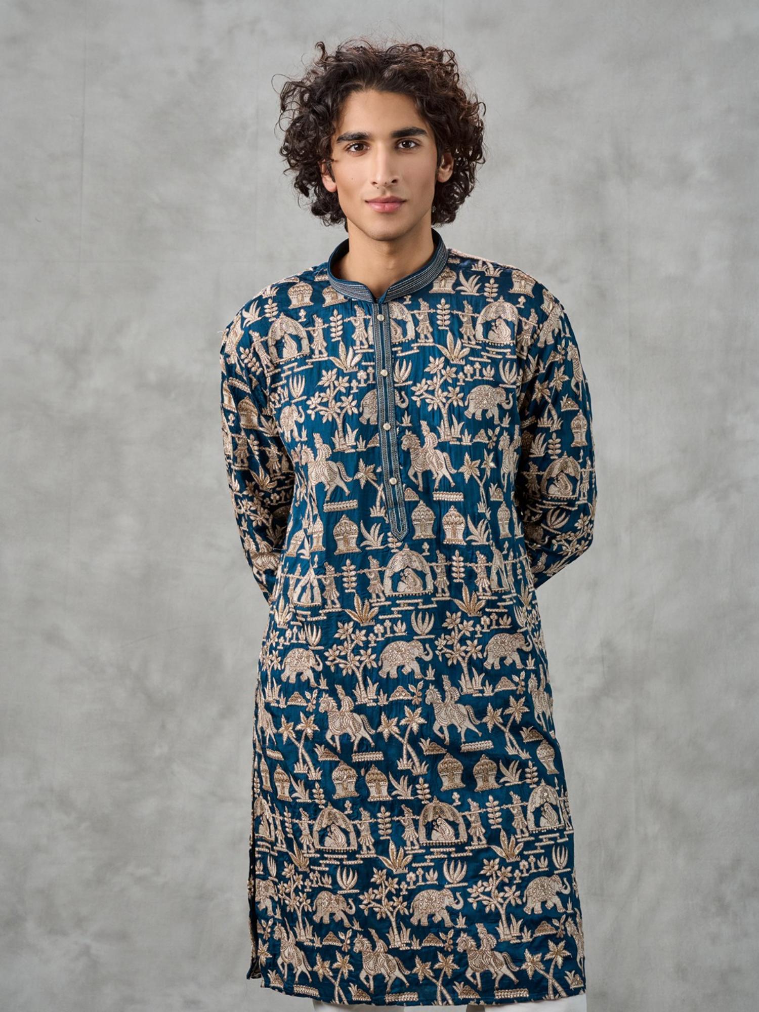 Magical Blue Kurta with Pant
