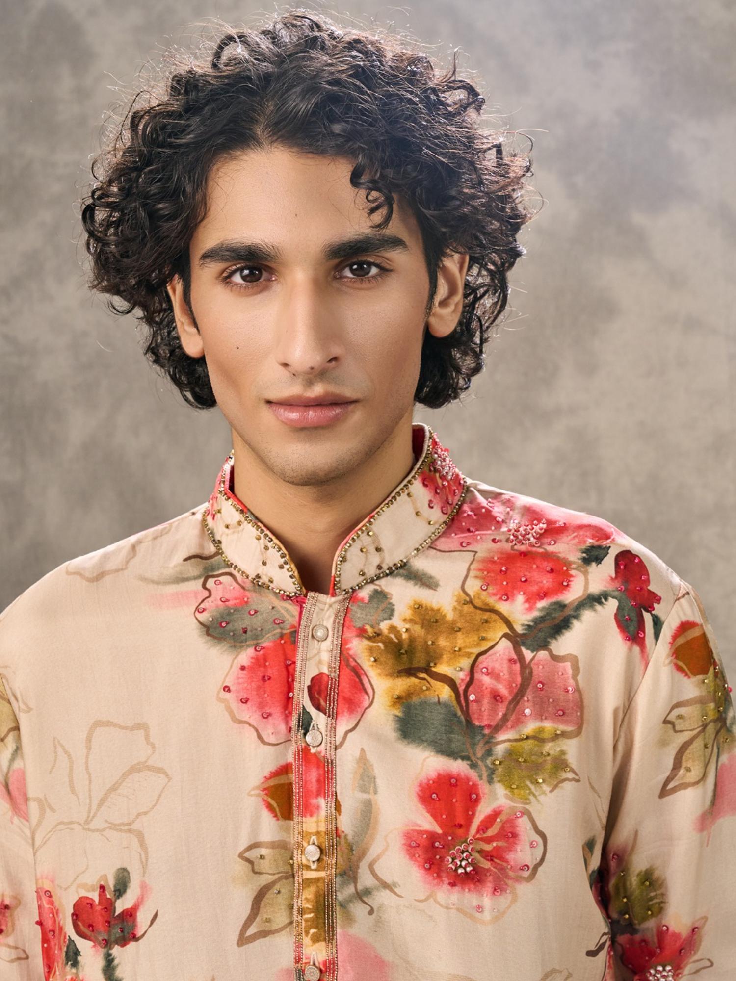 Radiant Beige Kurta with Pant