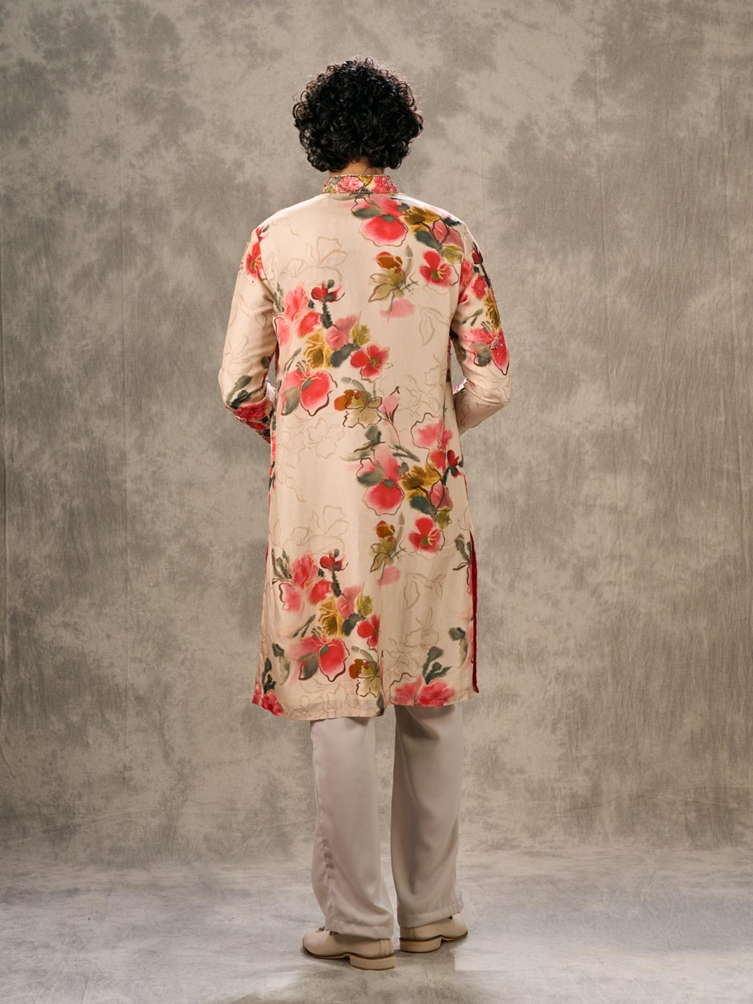 Radiant Beige Kurta with Pant