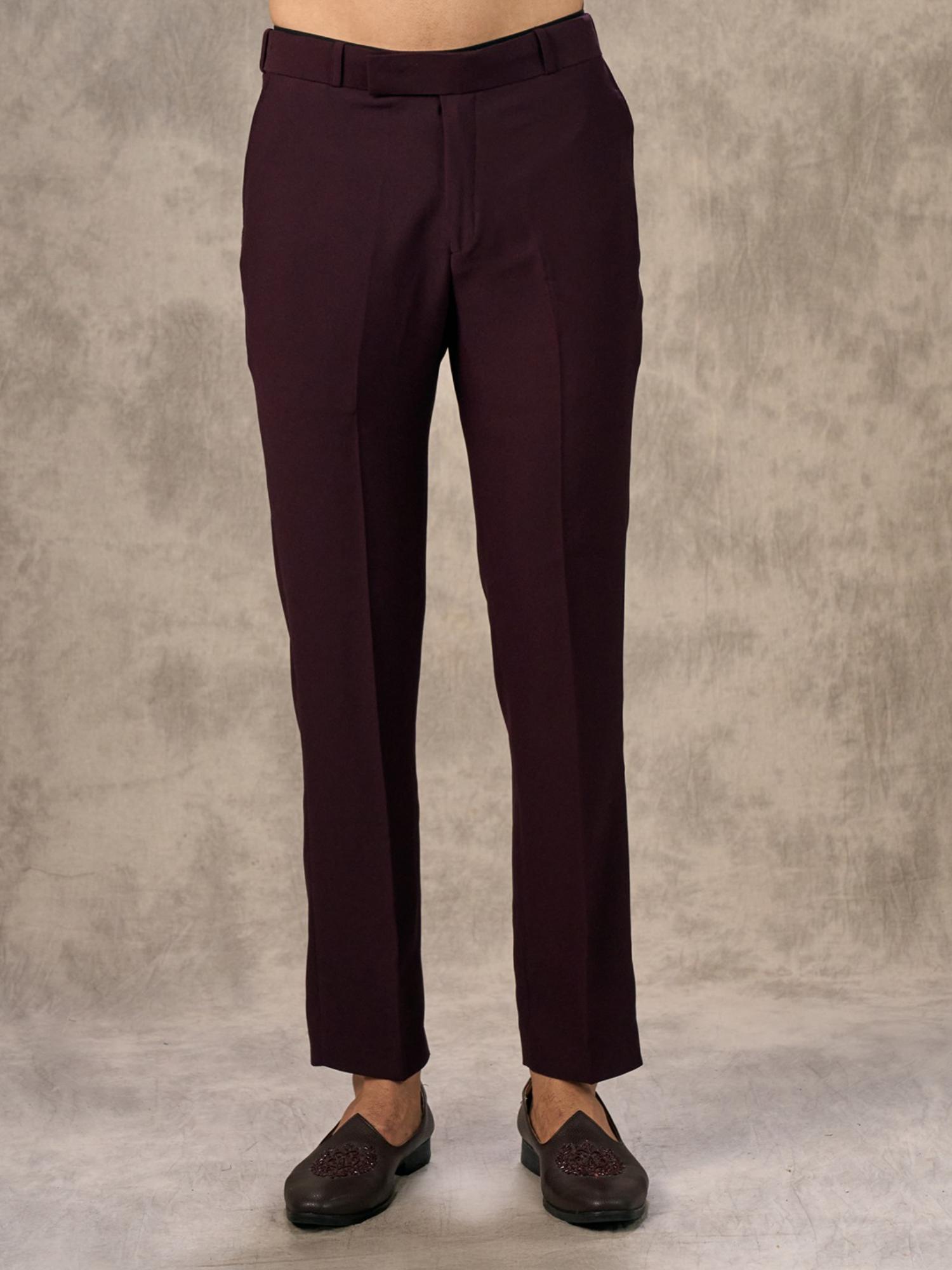 Opulent Wine Kurta with Pant