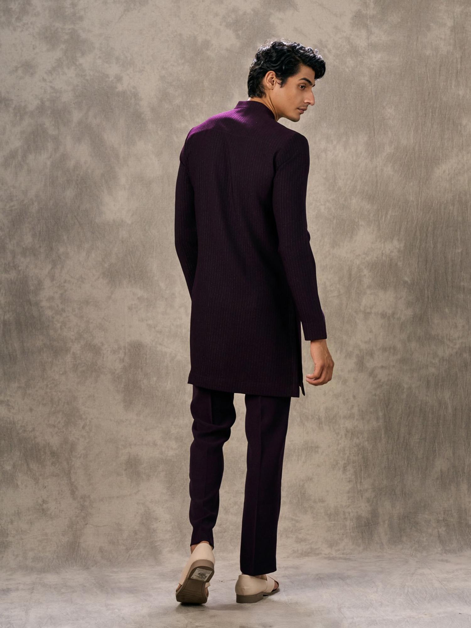 Wine Elegance Kurta with Pant