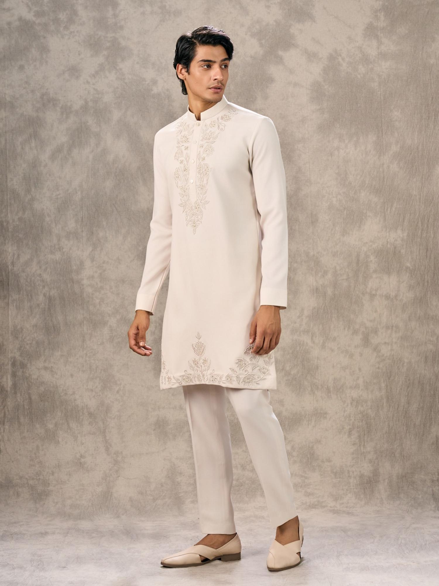 Cream Hue Elegance Kurta with Pant