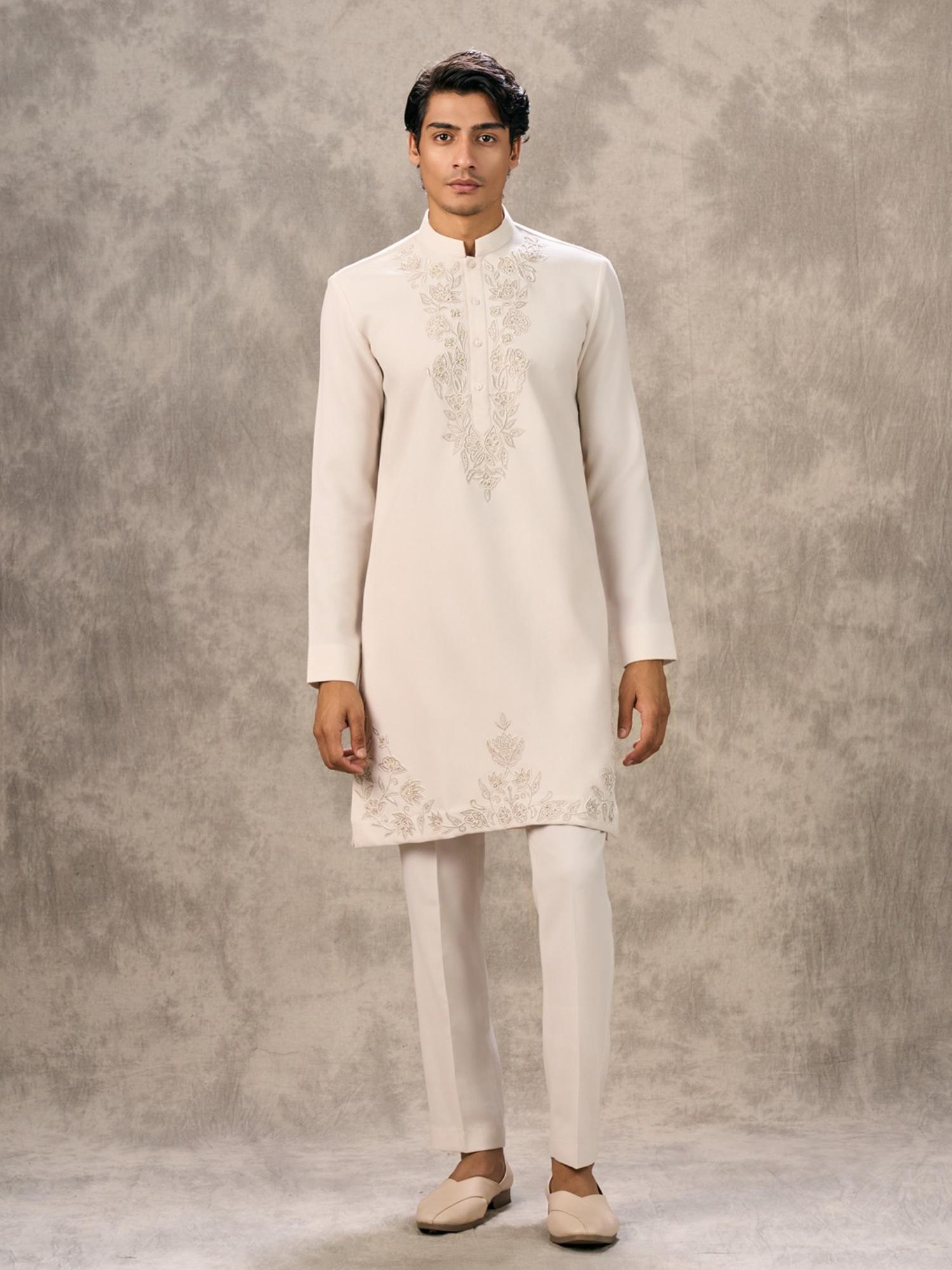 Cream Hue Elegance Kurta with Pant