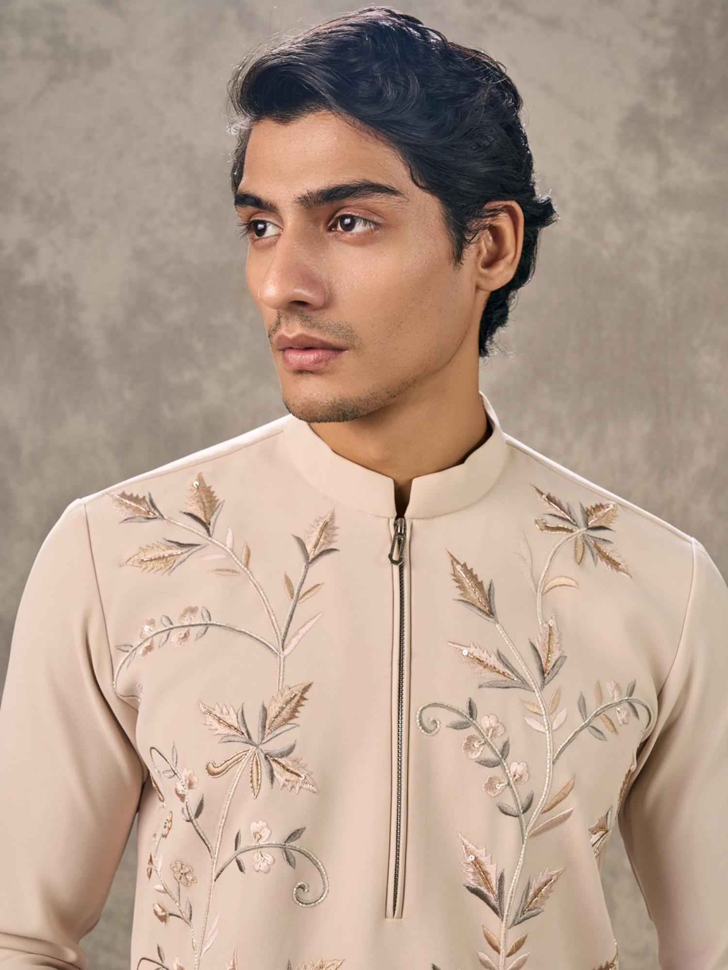 Beige Elegance Kurta with Pant