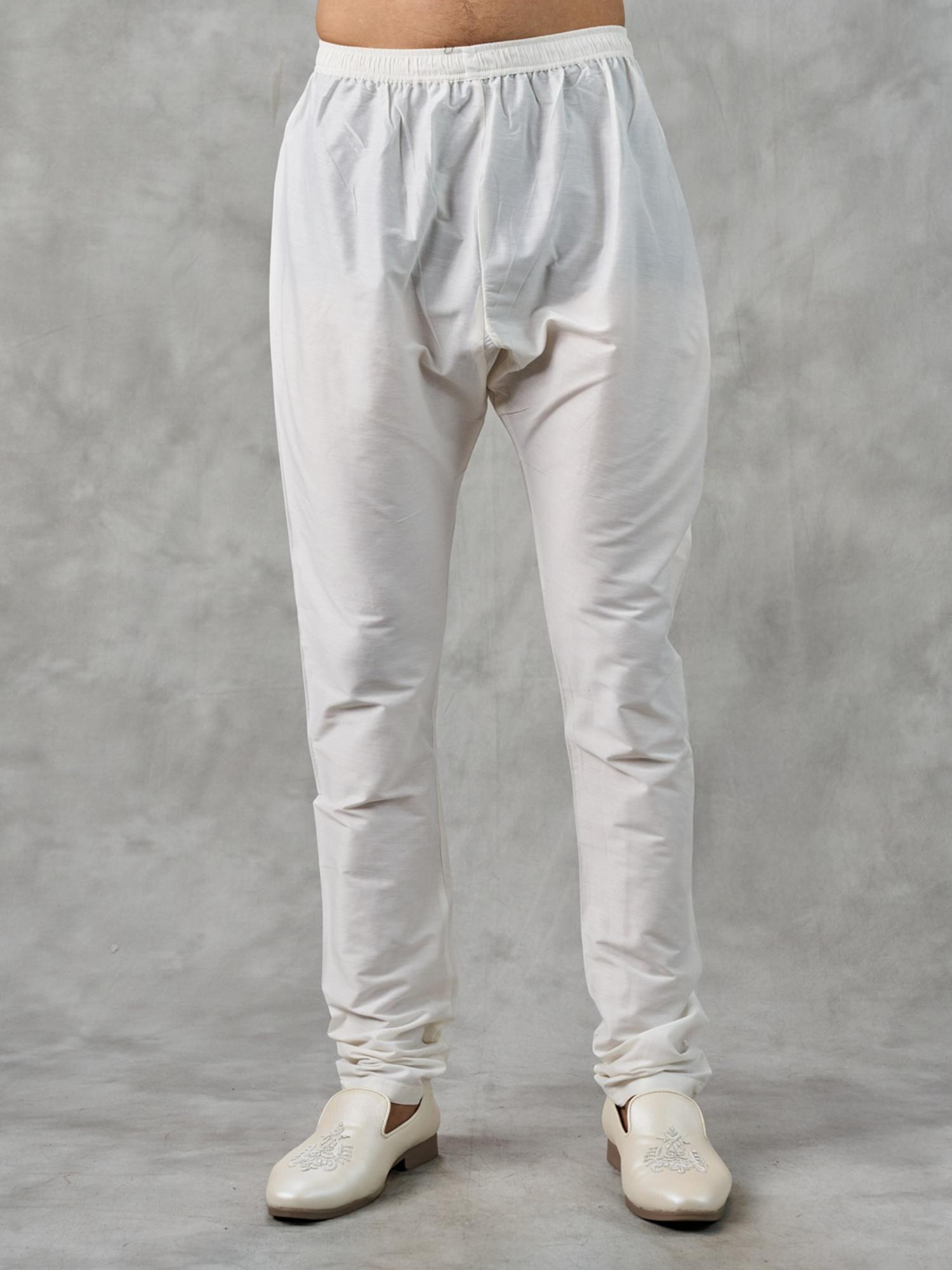 Off White Organza Elegance Kurta with Churidar