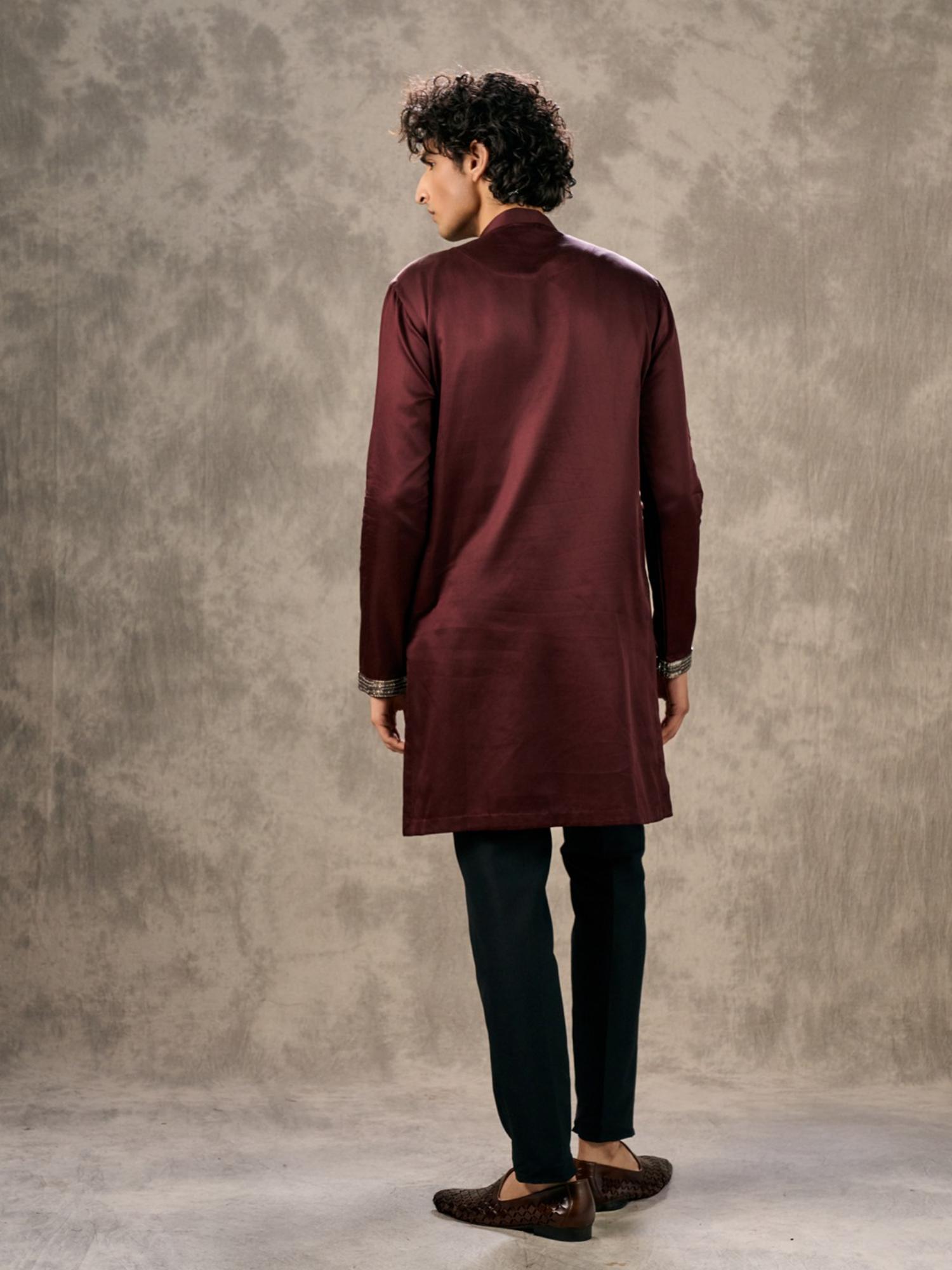 Mystic Maroon Kurta with Pant