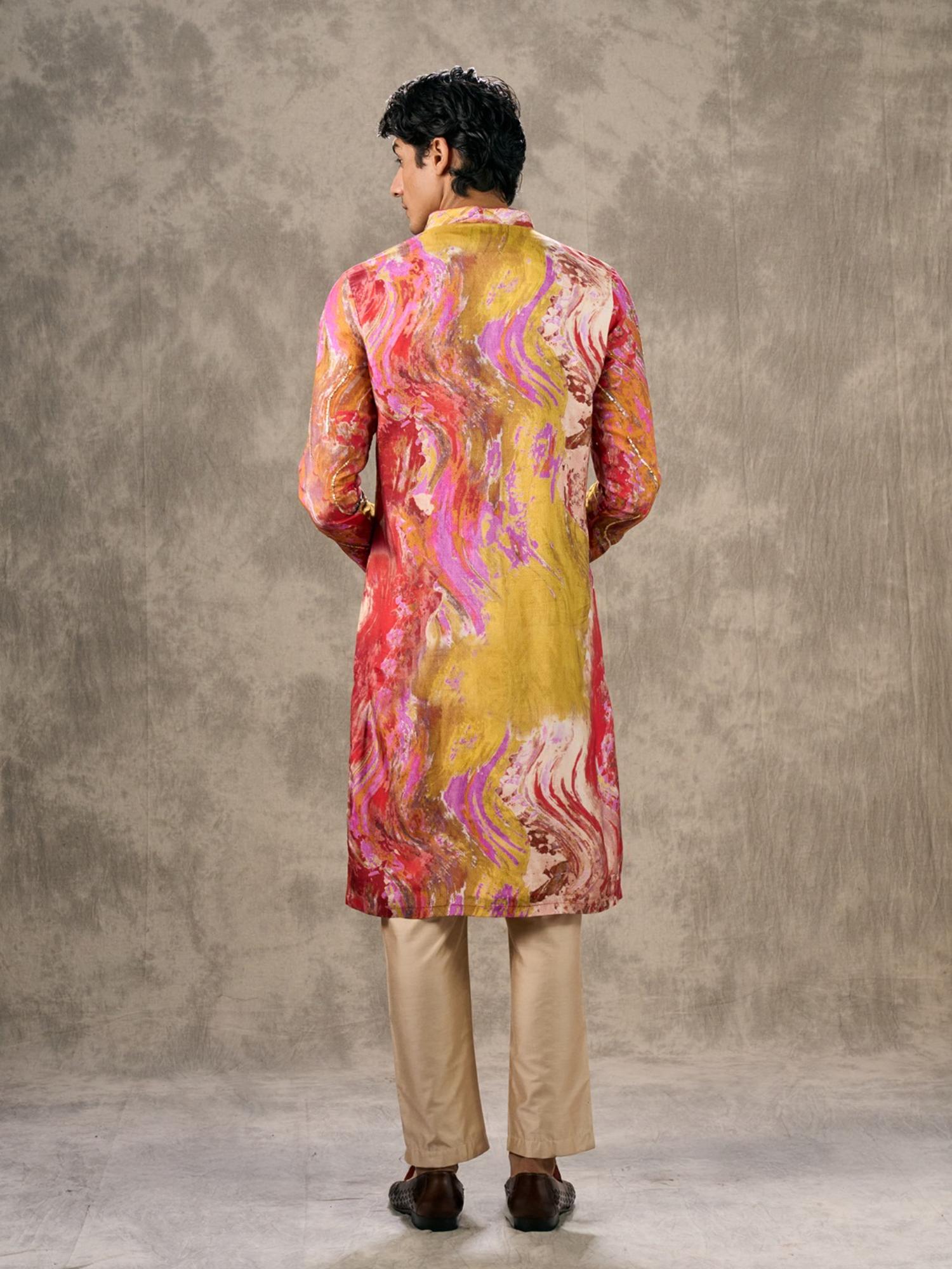 Sunkissed Multi-Color Elegance Kurta with Pant