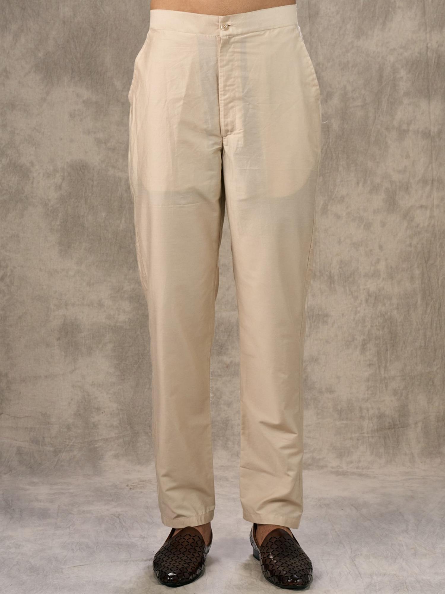Elegant Cream Kurta with Pant