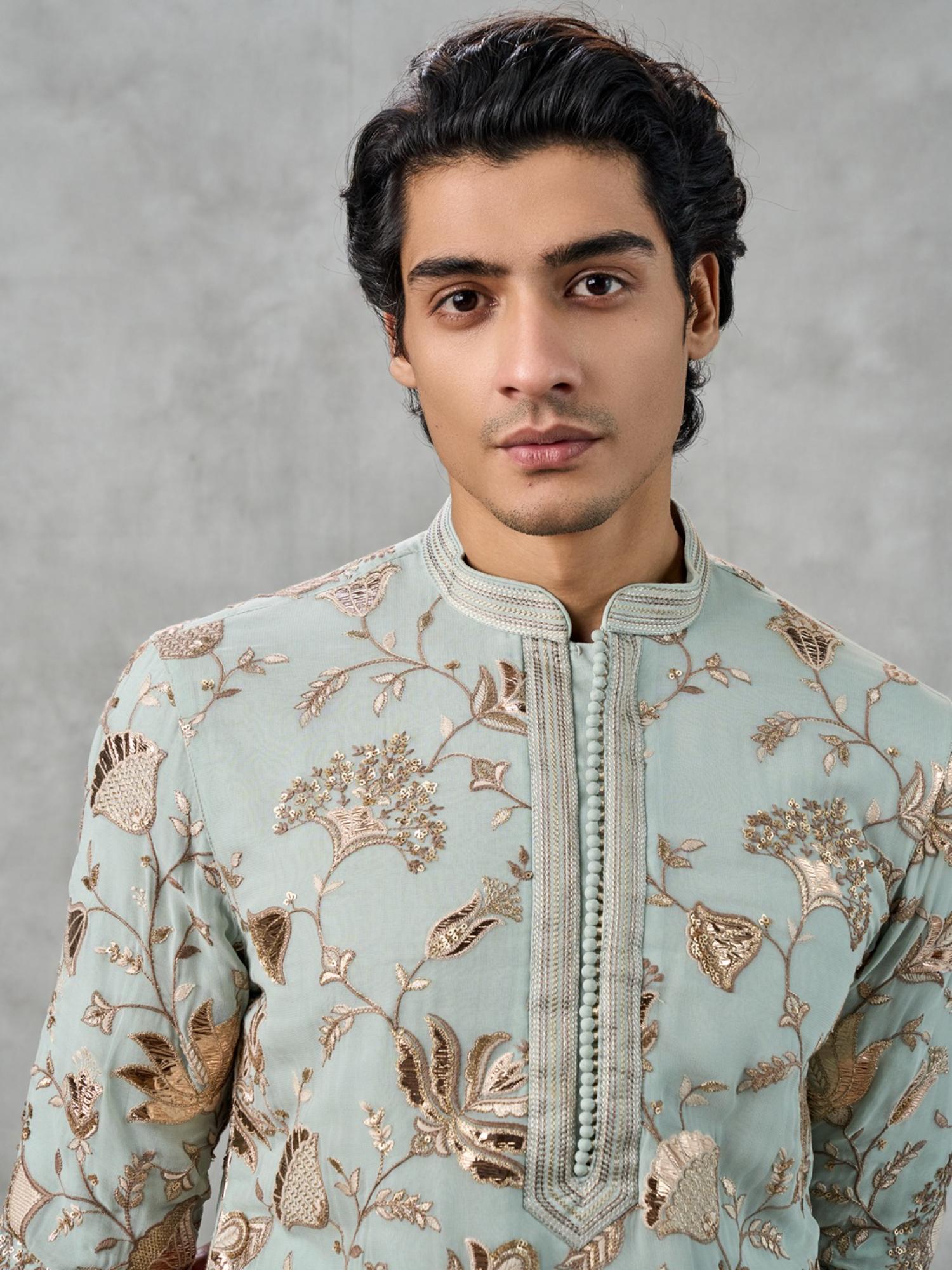 Sky Blue Elegance Kurta with Pant