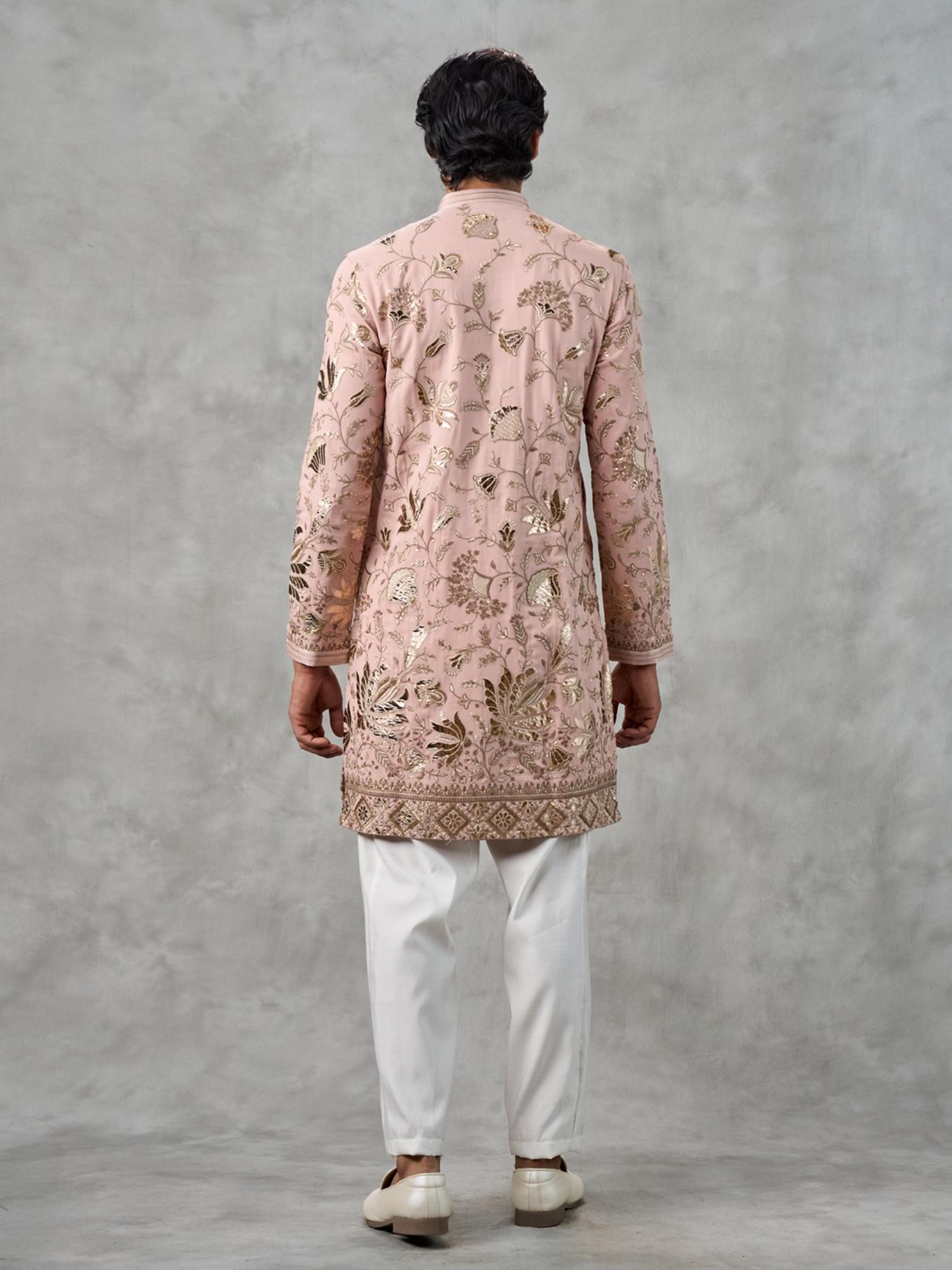 Dusty Pink Georgette Kurta Churidar