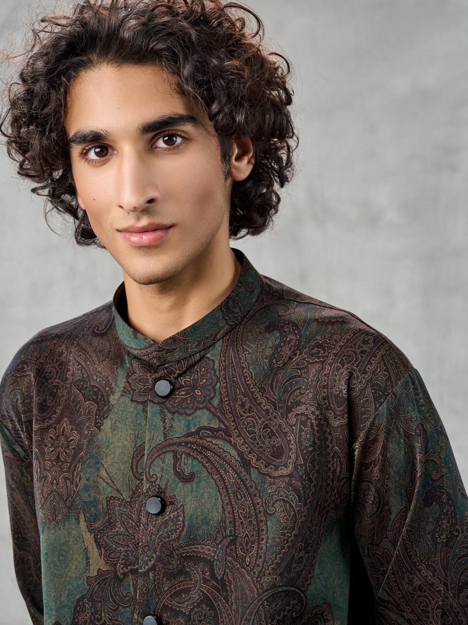 Dark Green Exquisite Kurta and Pant with Dupatta