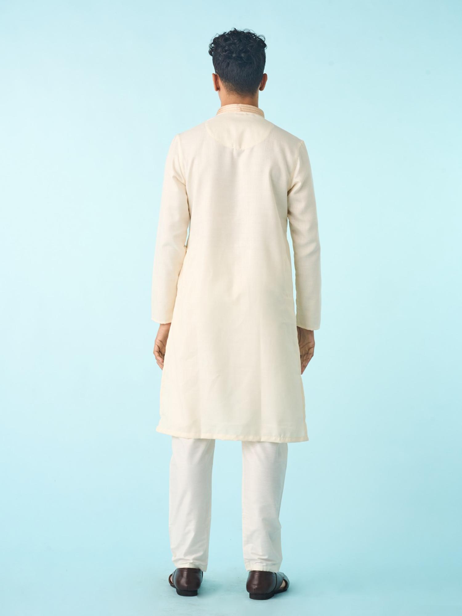 Cream Elegance Kurta