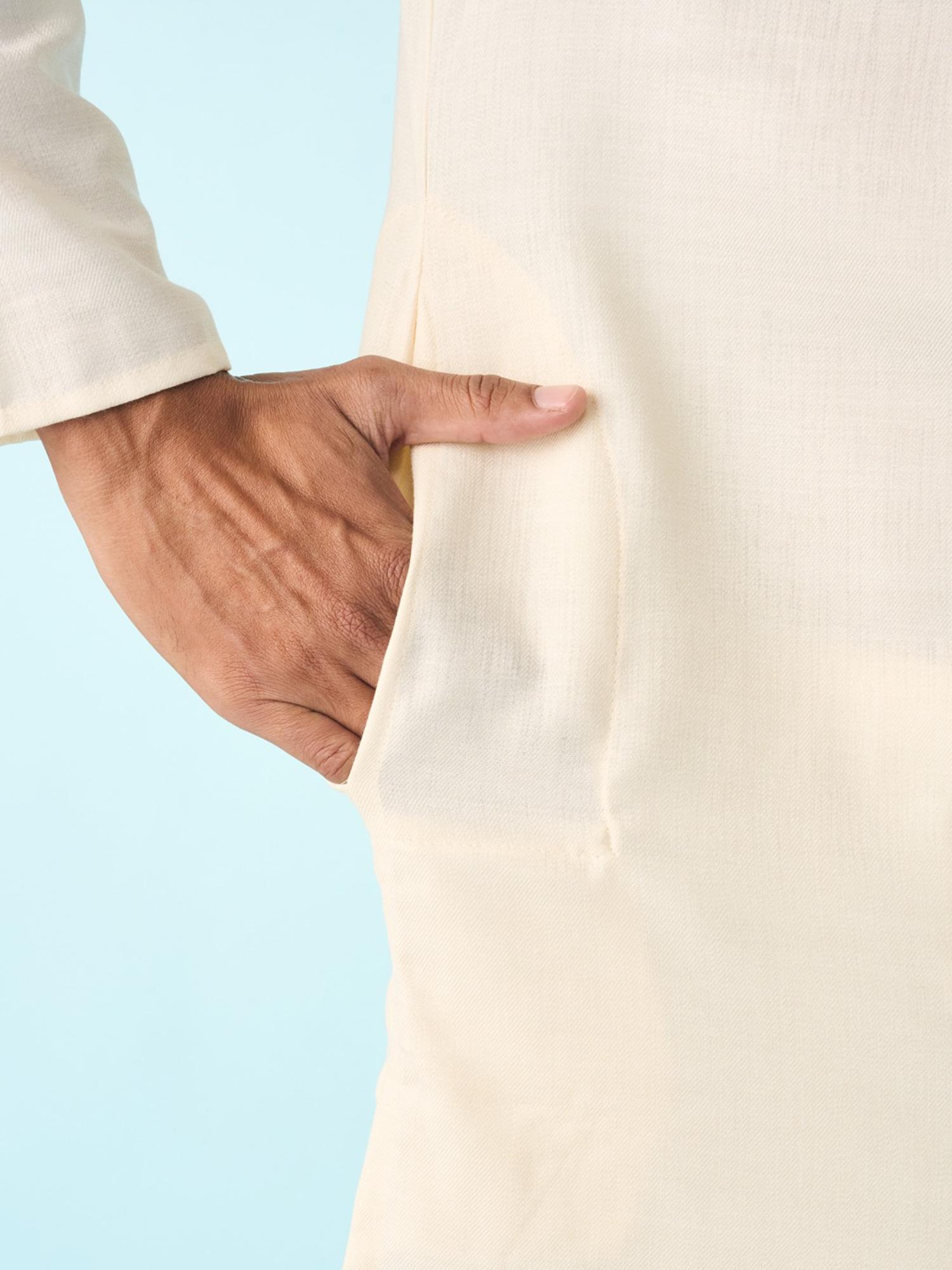 Cream Elegance Kurta