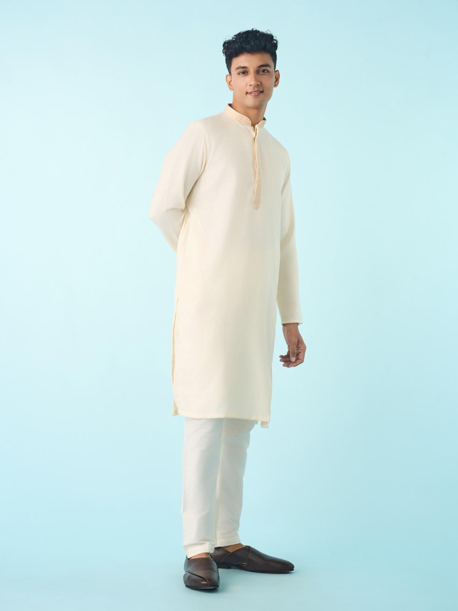 Cream Elegance Kurta