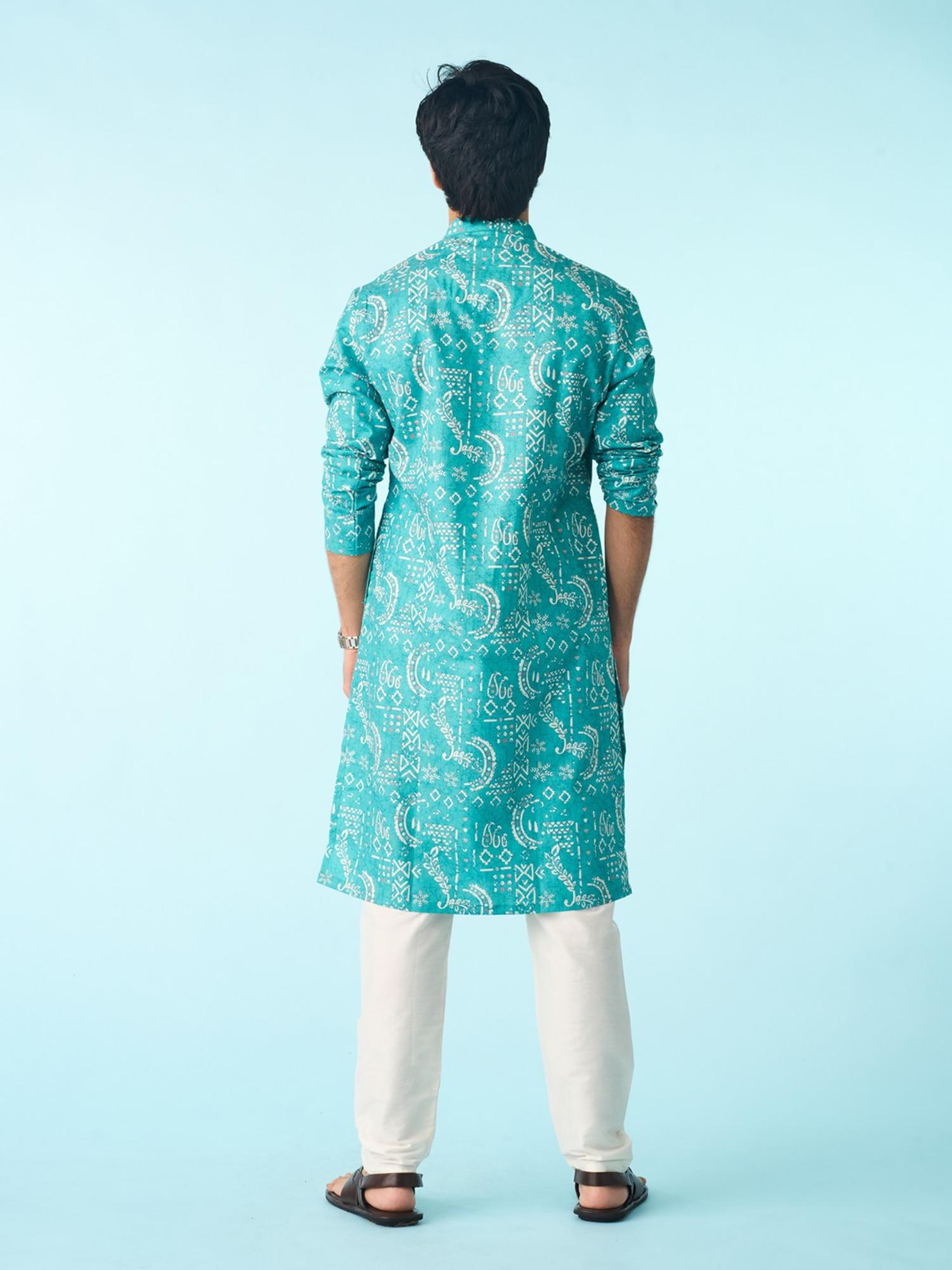 Turquoise Regal Kurta