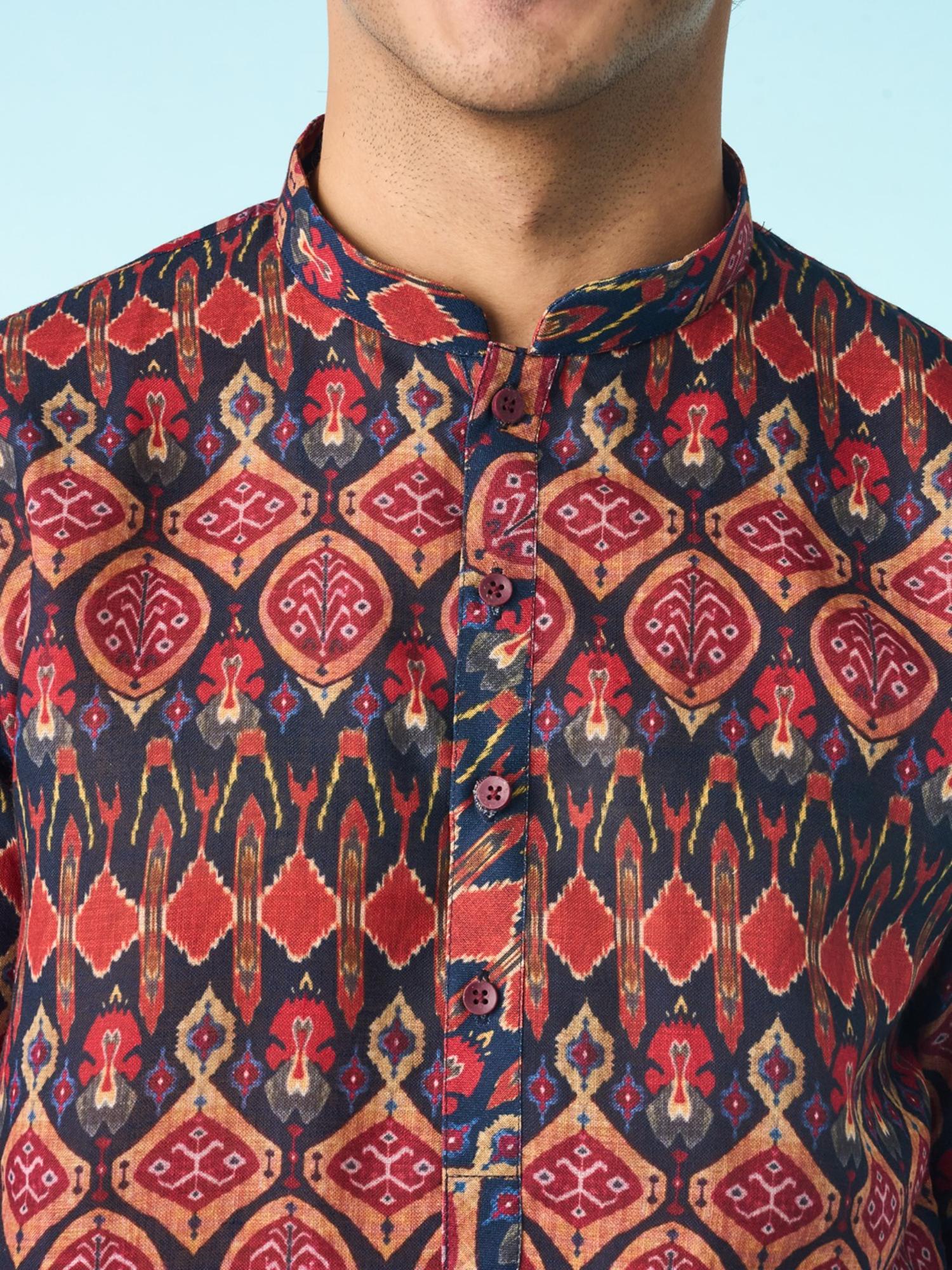 Multi-Color Printed Enthralling Kurta