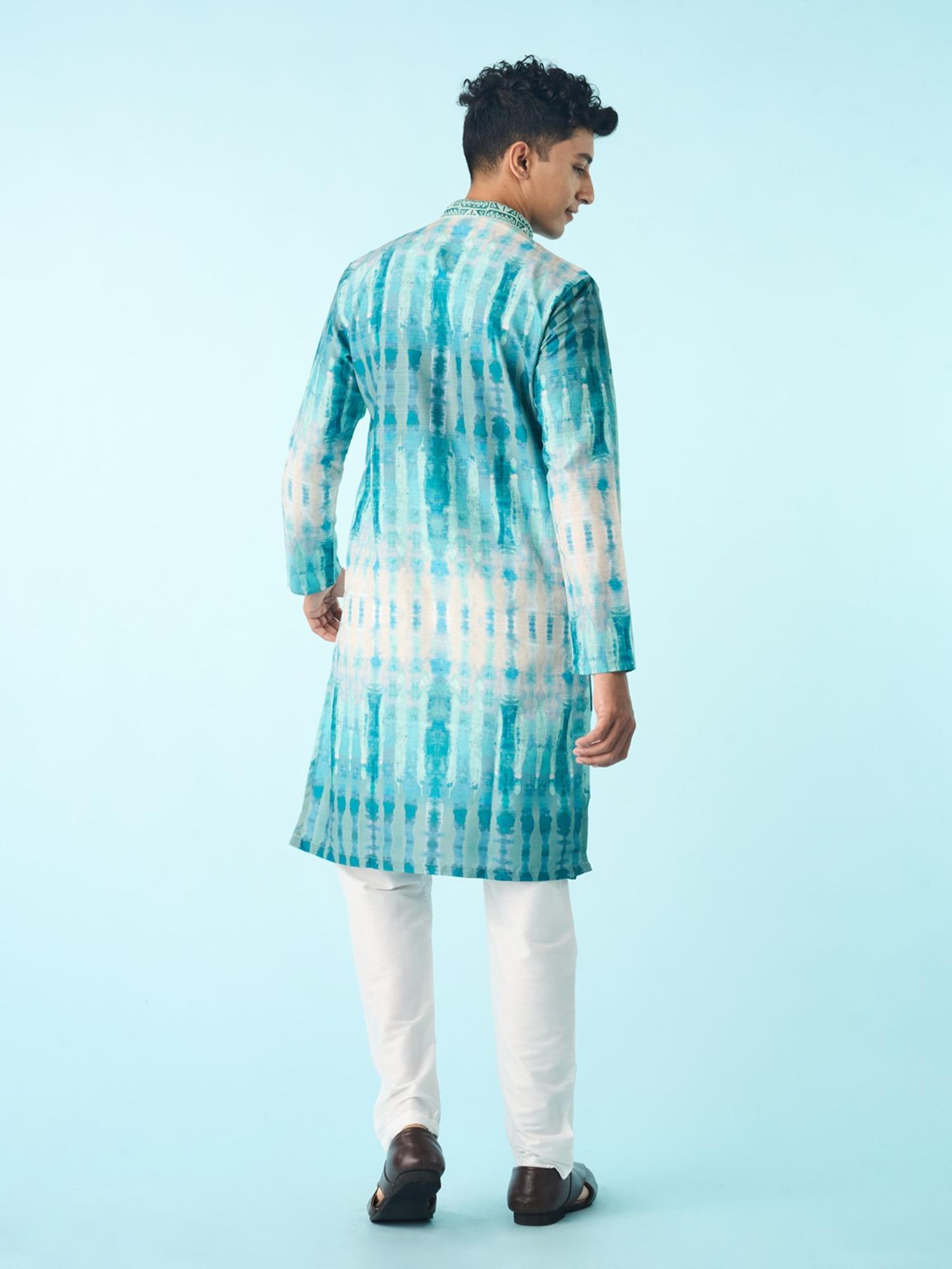Aqua Blue Elegance Kurta