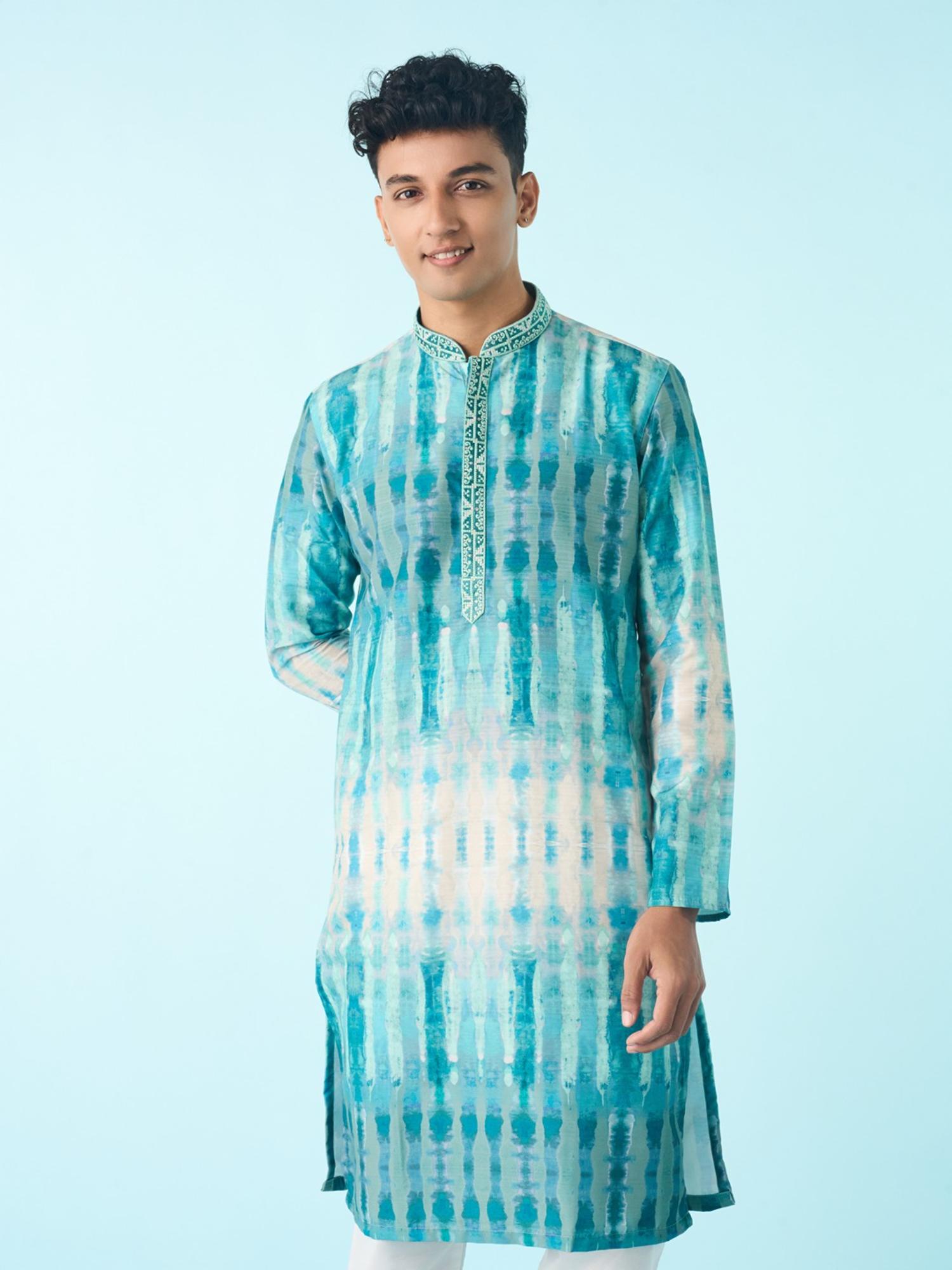 Aqua Blue Elegance Kurta